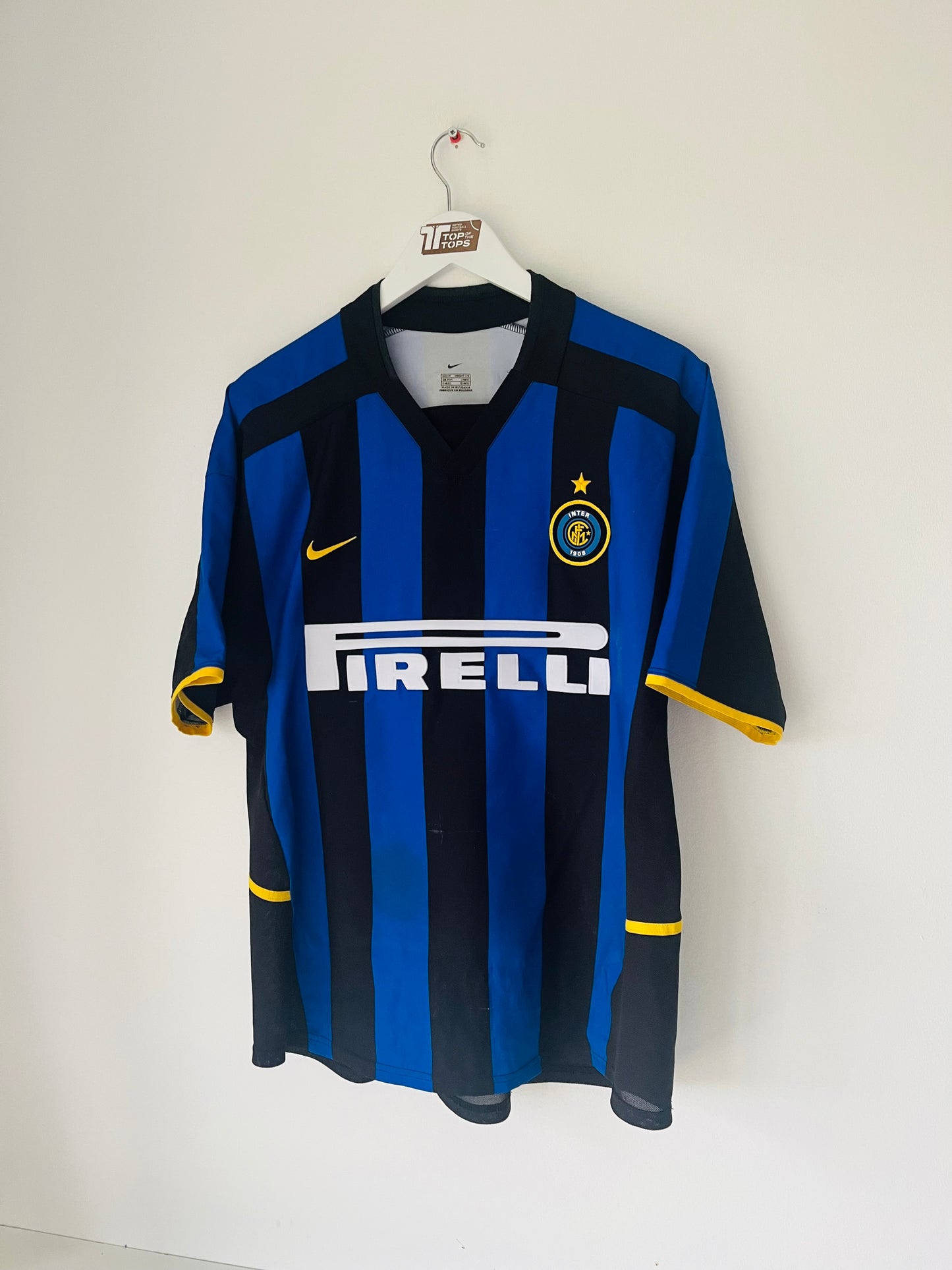 Inter Milan home football shirt 2002/03 Batistuta Medium