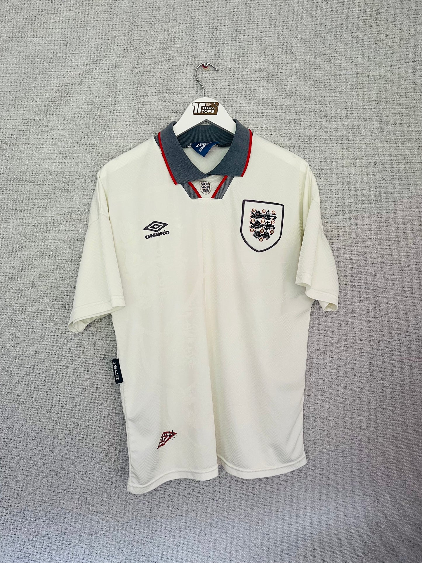 England home football shirt 1993/95 Gascoigne Large