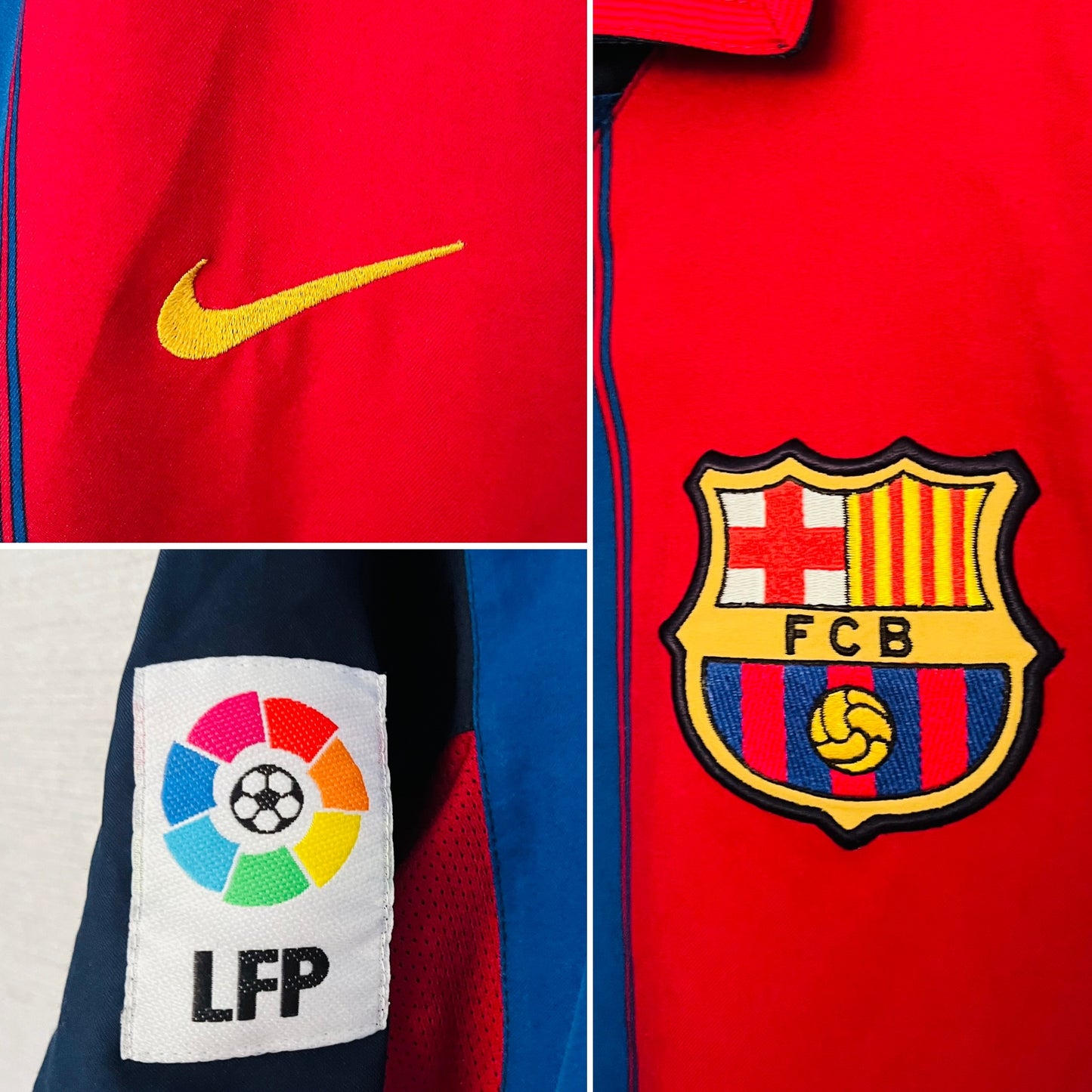 Barcelona home football shirt 2003/04 Ronaldinho Medium