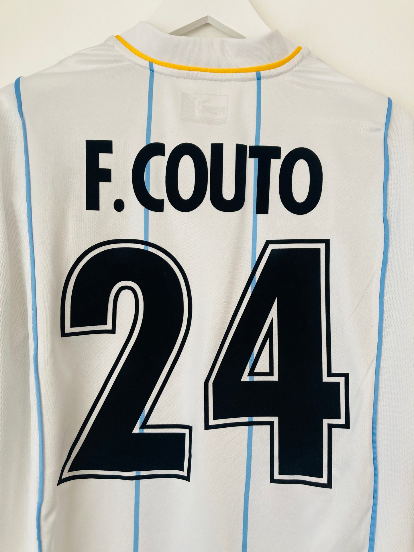 Lazio European Away football shirt 2001/02 Couto Large