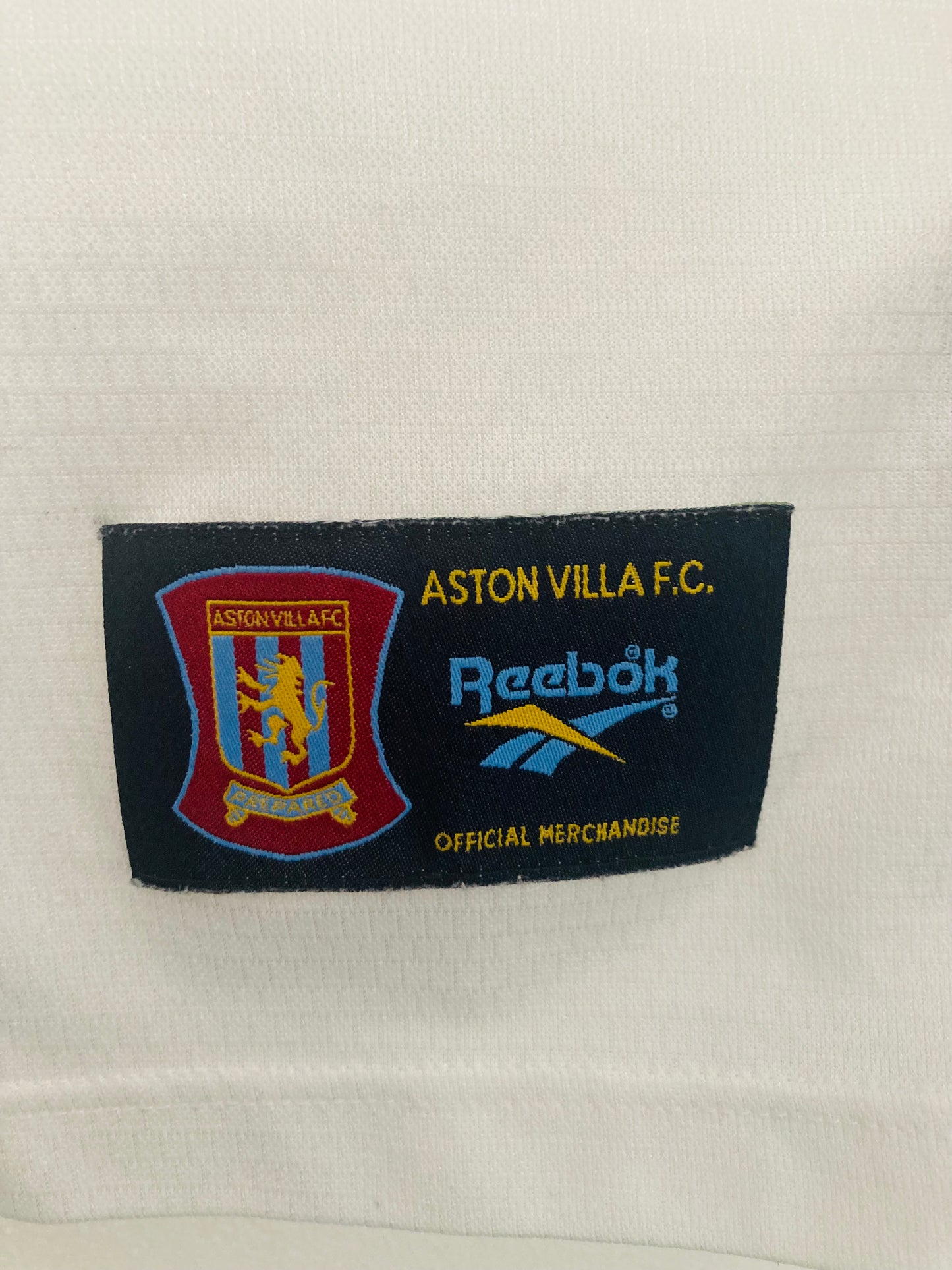 Aston Villa away football shirt 1997/98 Yorke Large