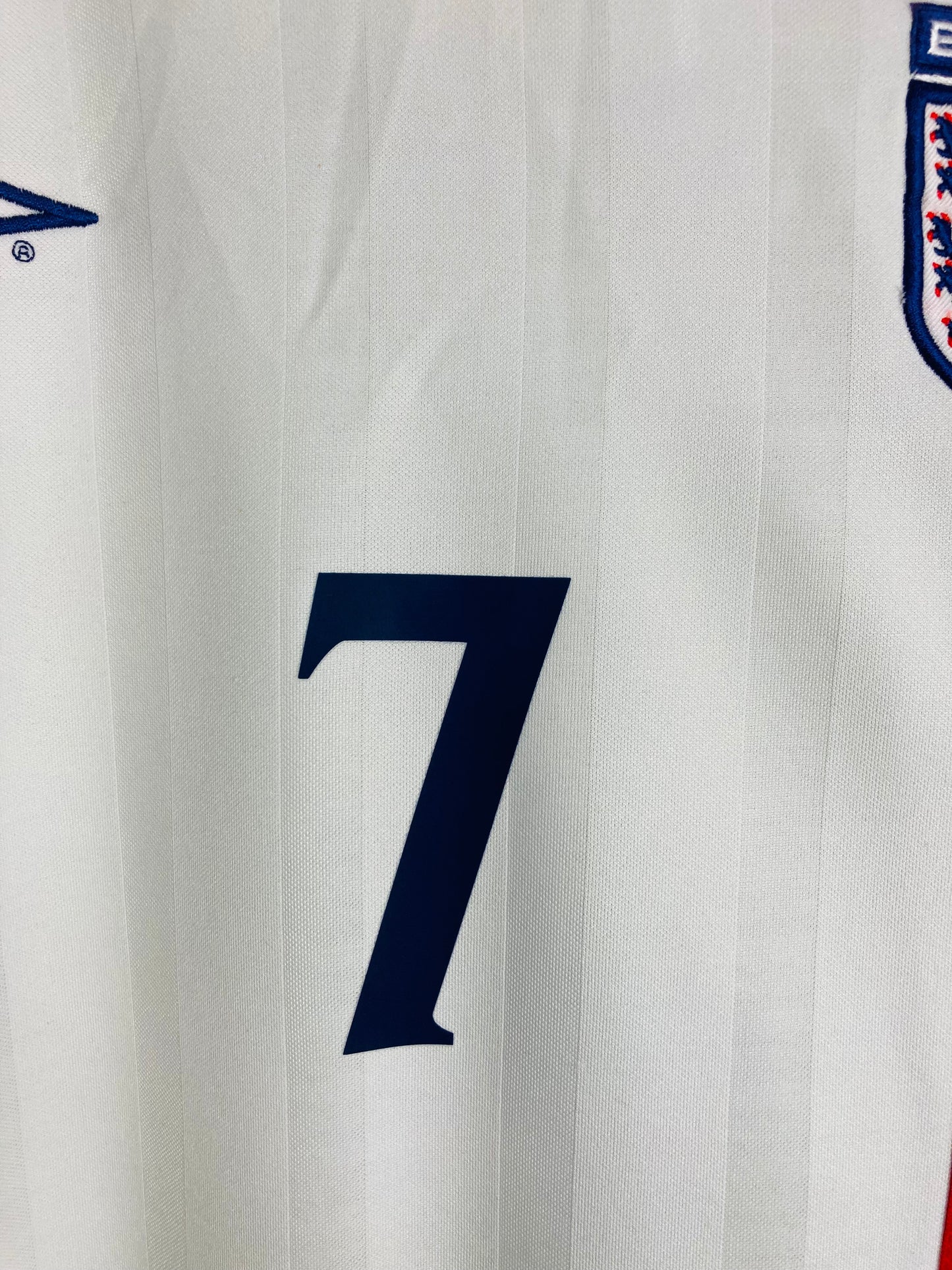 England home football shirt Beckham 2001/02 XL