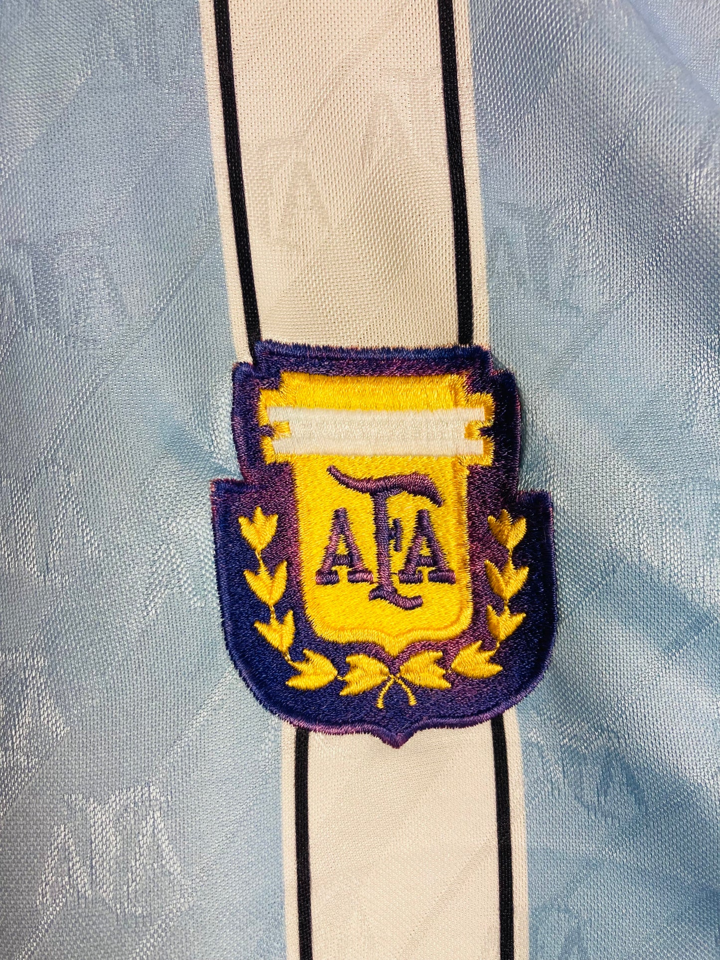 Argentina home football shirt 1994 banned shirt Maradona