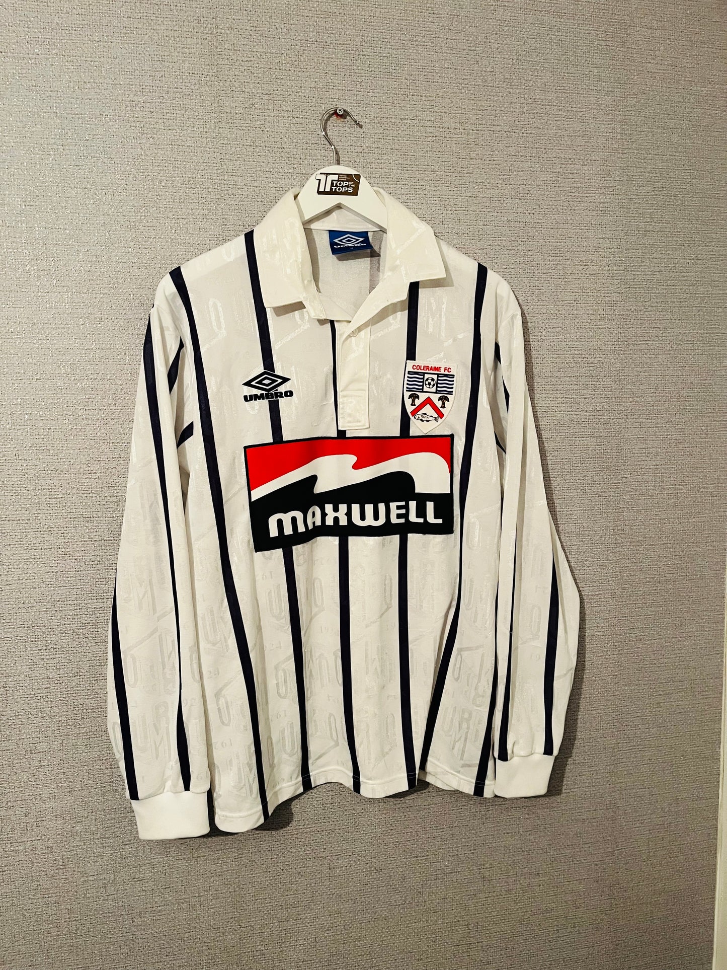 Coleraine home football shirt 1994/95 Medium