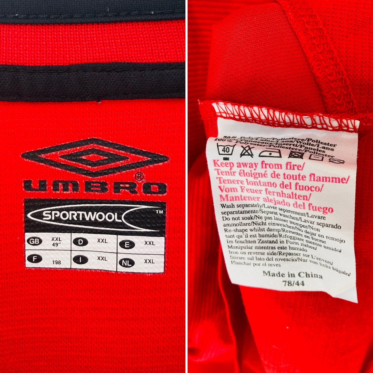Manchester United home football shirt 2001/02 Veron XXL