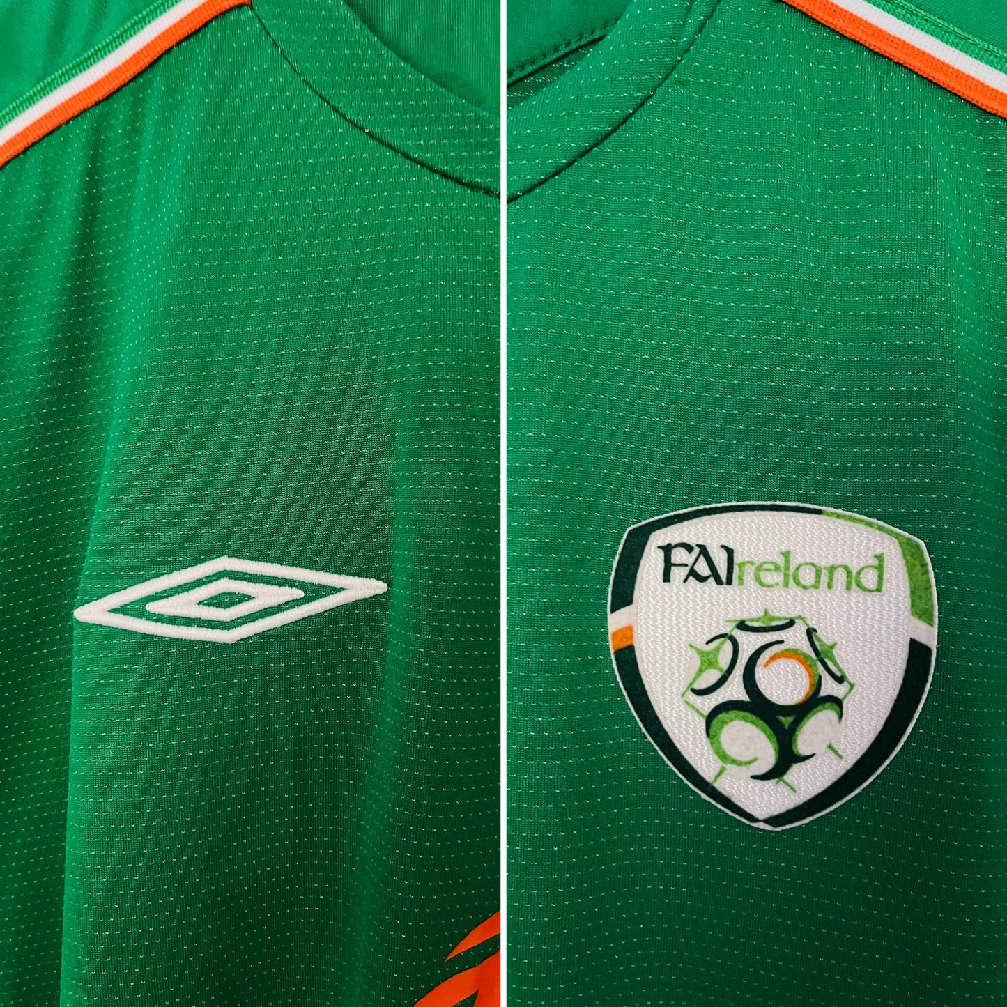 Republic of Ireland home football shirt 2004/06 Large