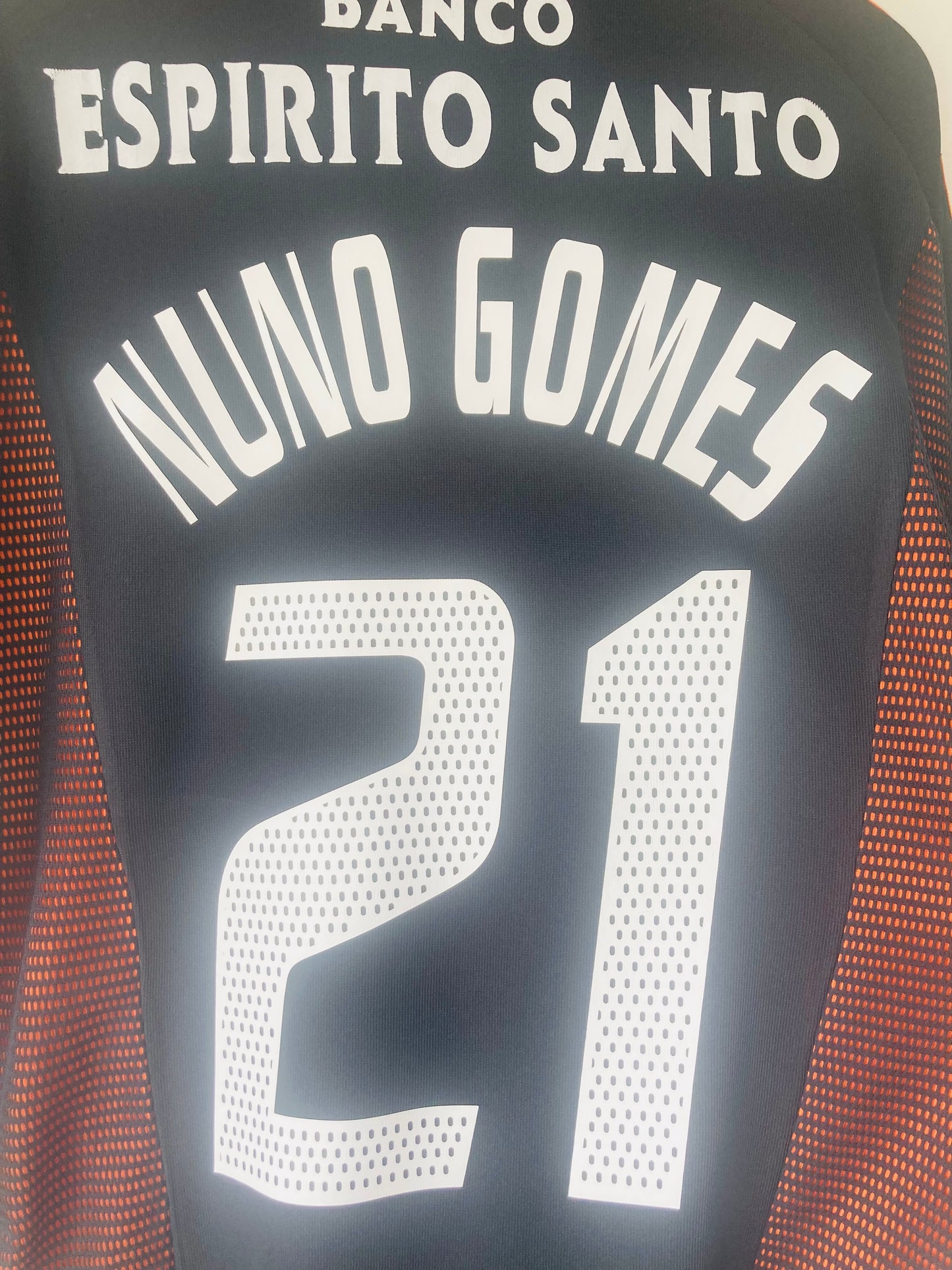 Benfica away football shirt 2002/03 Nuno Gomes XL