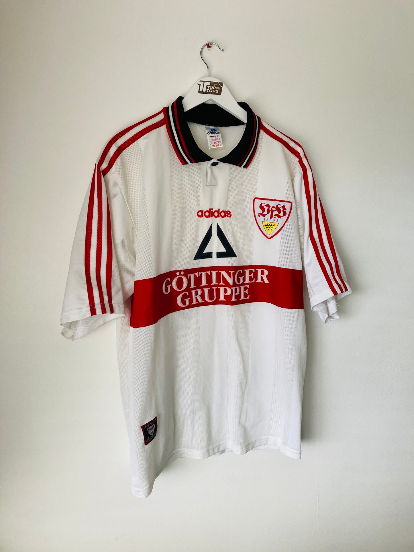 VfB Stuttgart home football shirt 1997/98 XL