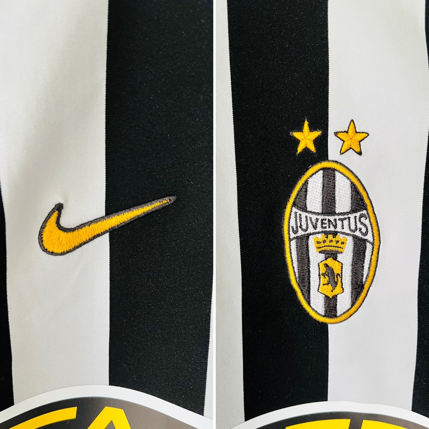 Juventus home football shirt 2003/04 Nedved XL