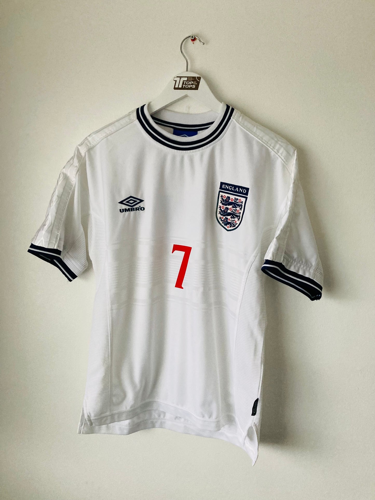 England home football shirt 1999/2000 Beckham medium