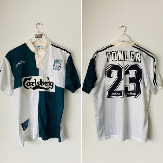 Liverpool away football shirt 1995/96 Fowler Medium