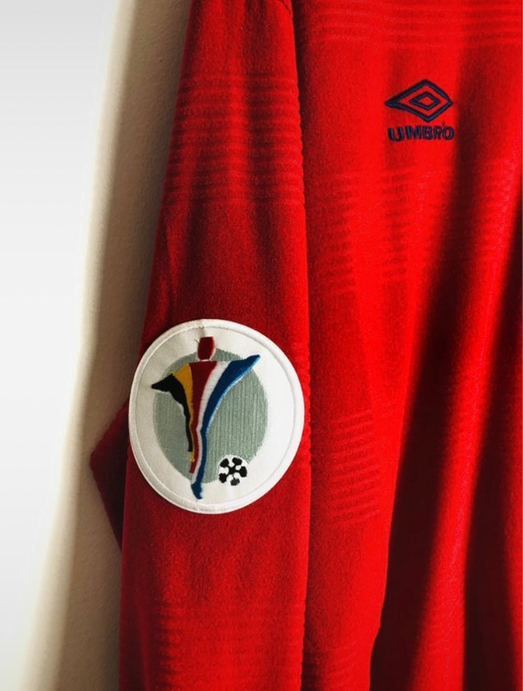 England away football shirt Beckham Med L/S Euro 2000