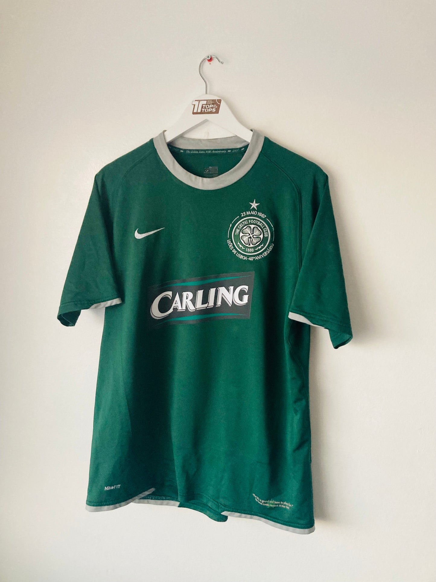 Glasgow Celtic away football shirt 2007/08 Brown Large