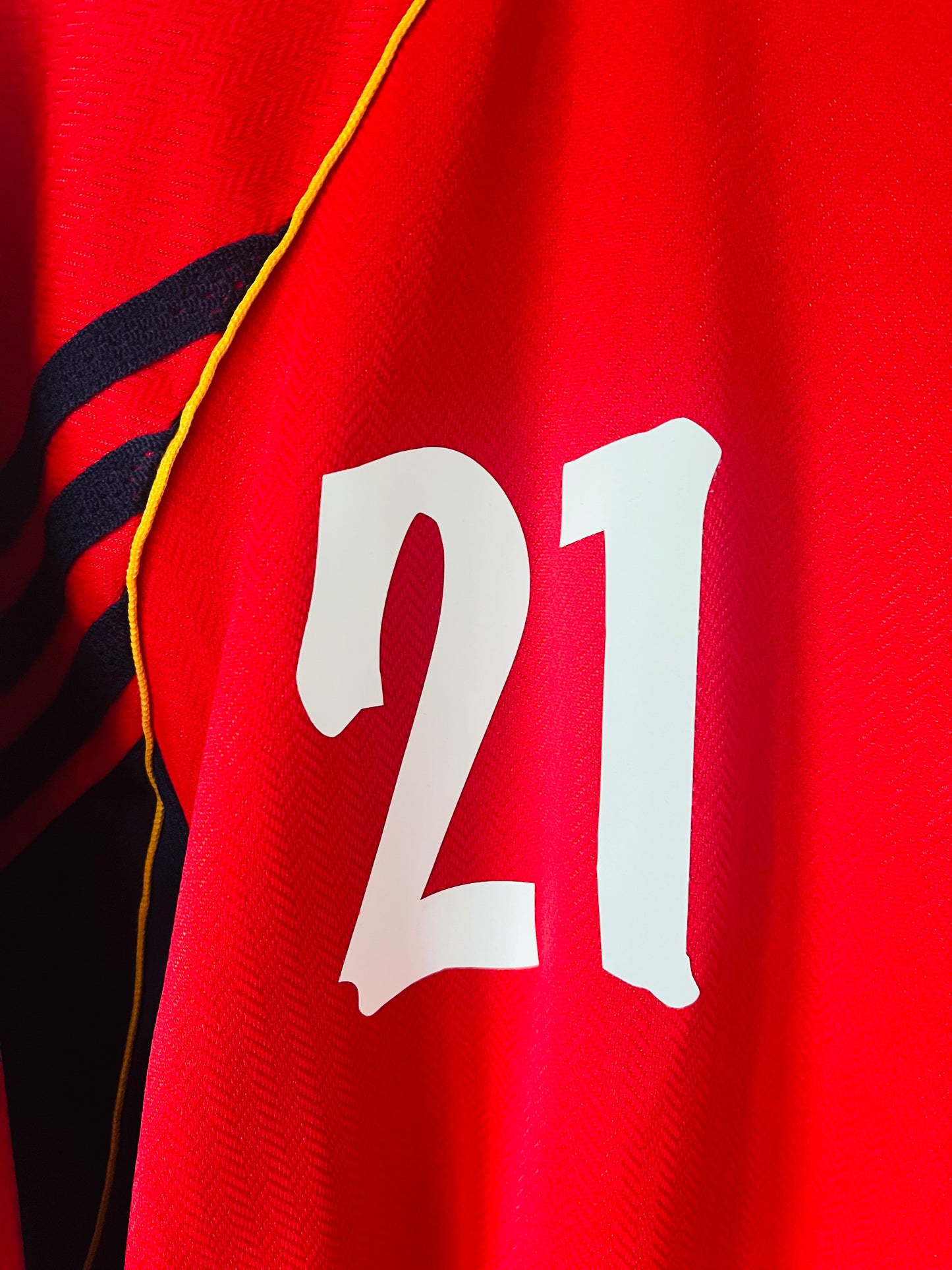 Spain home football shirt W/C 1998 Luis Enrique XL