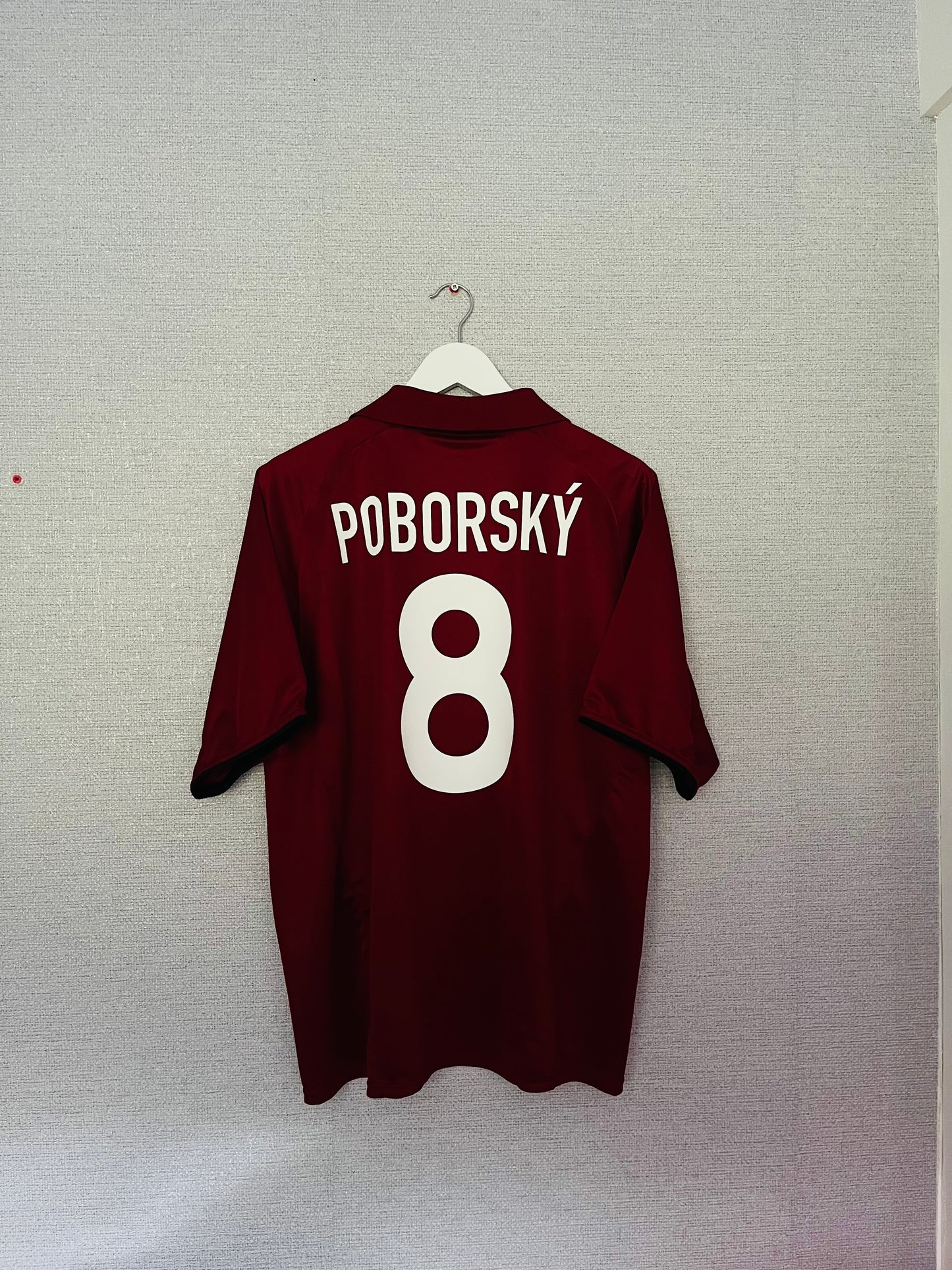 Sparta Prague home football shirt 2003/05 Poborsky Large