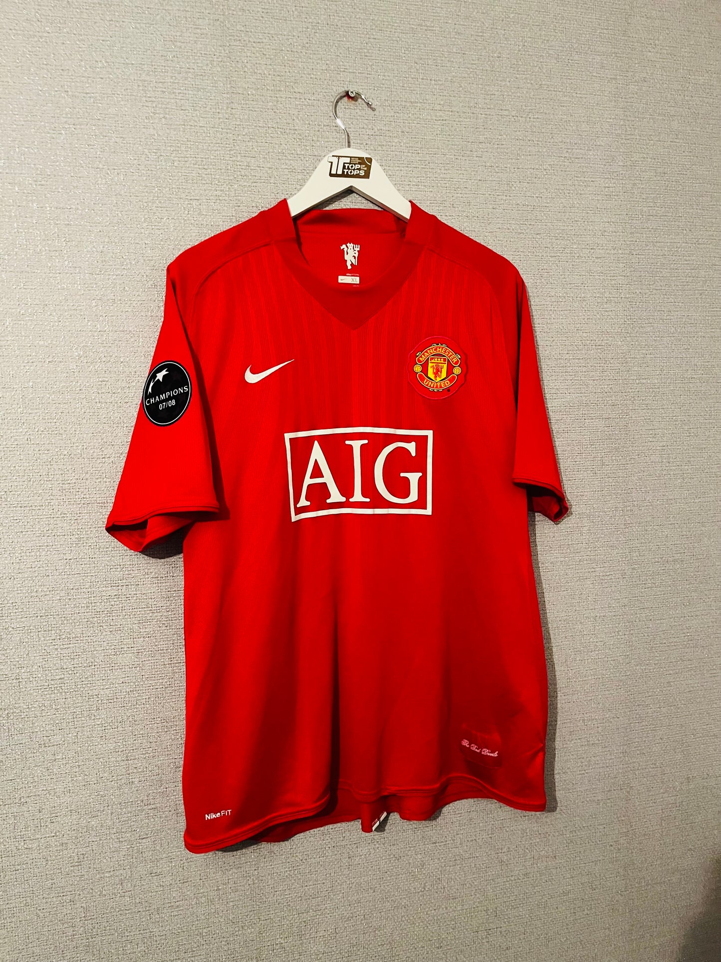 Manchester United home football shirt 2008/09 CR7 XL