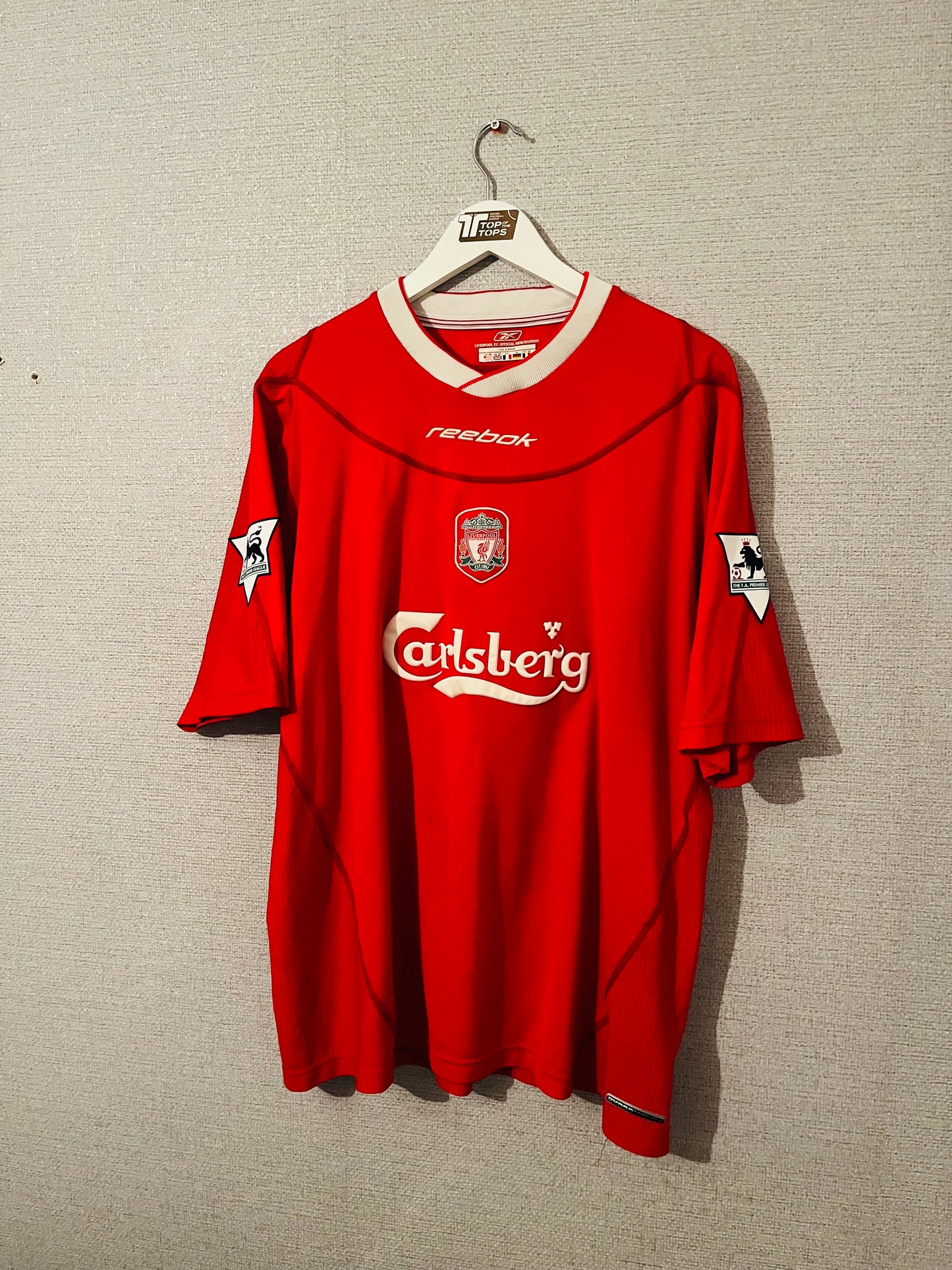 Liverpool home football shirt 2002/04 Gerrard XL