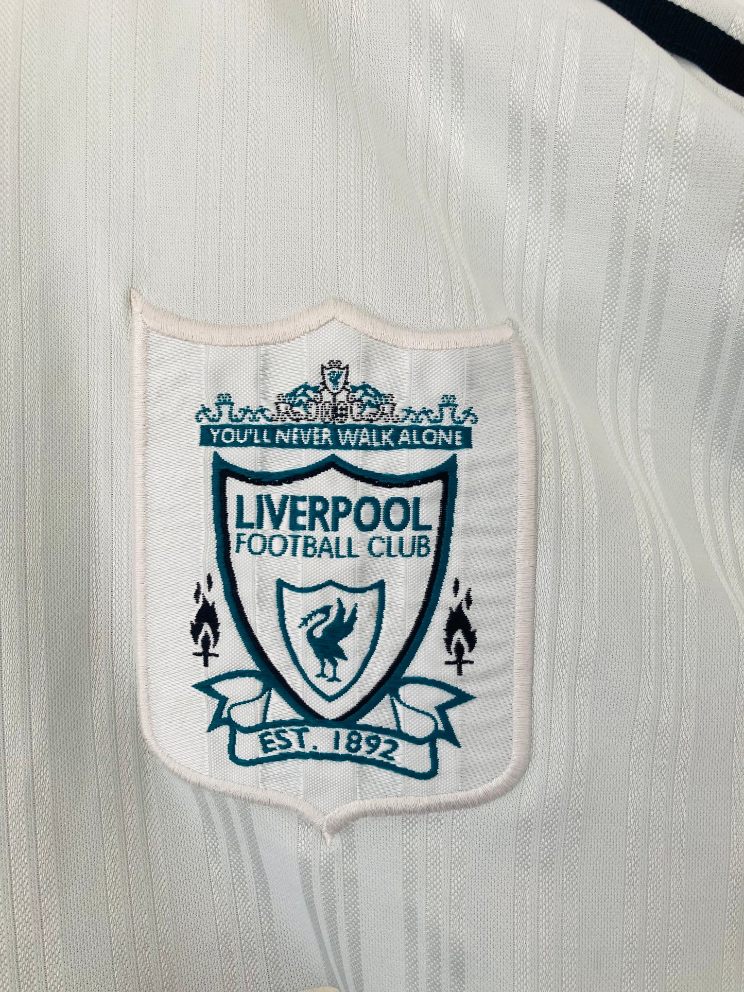 Liverpool away football shirt 1995/96 Fowler Large