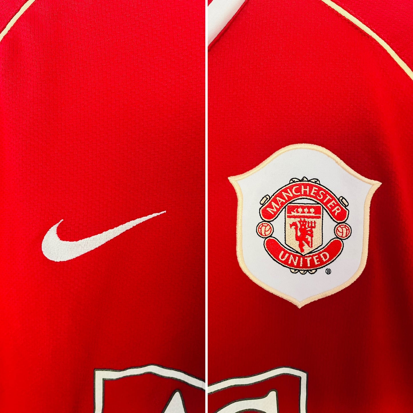 Manchester United home football shirt 2006/07 Larsson Medium