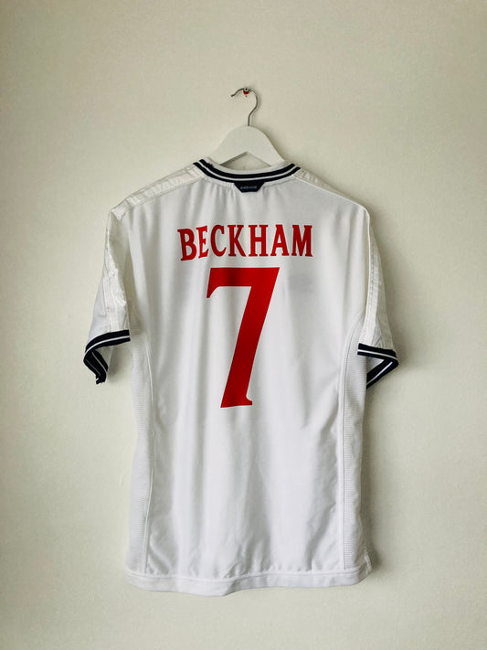 England home football shirt 1999/2000 Beckham medium