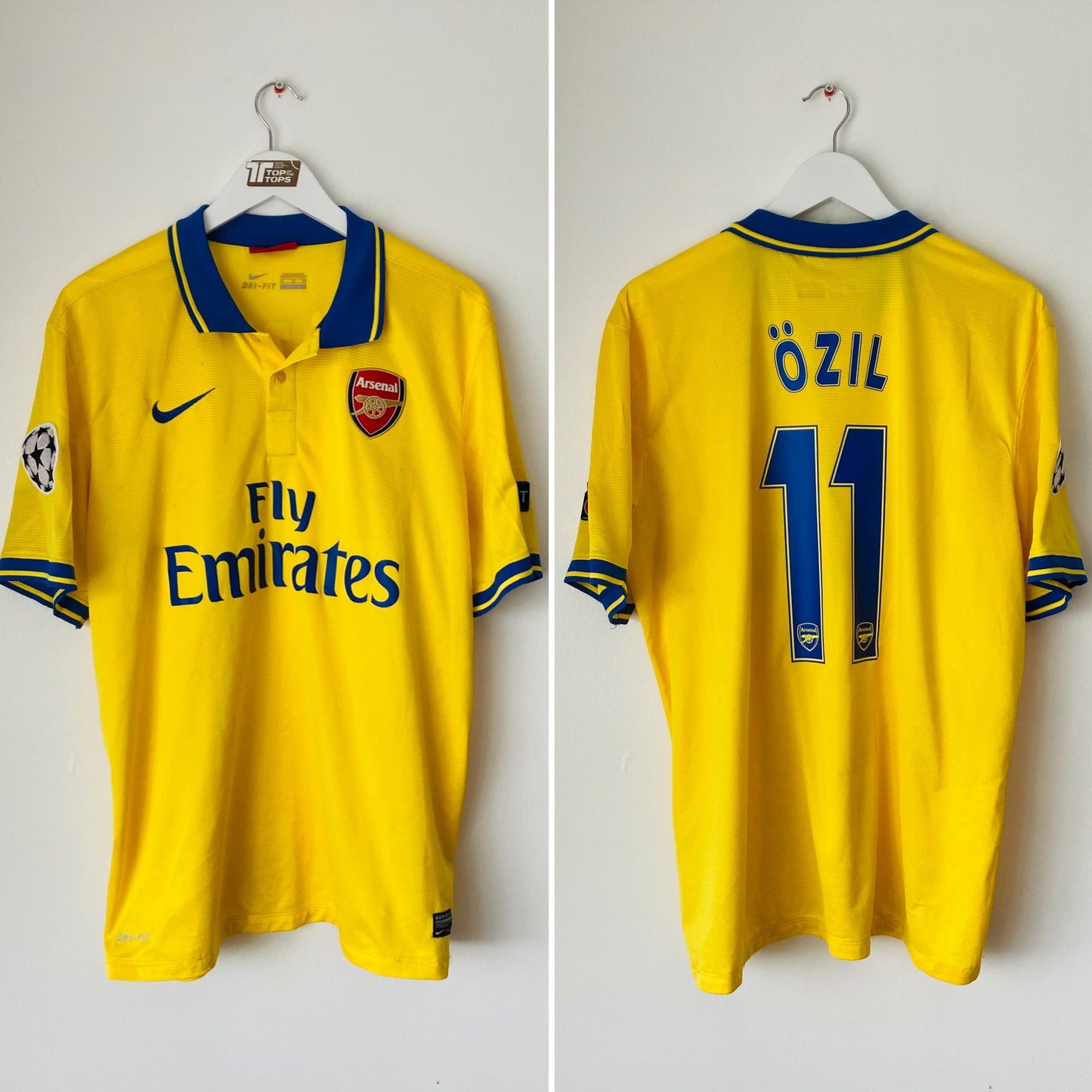 Arsenal away football shirt 2013/14 Ozil XL