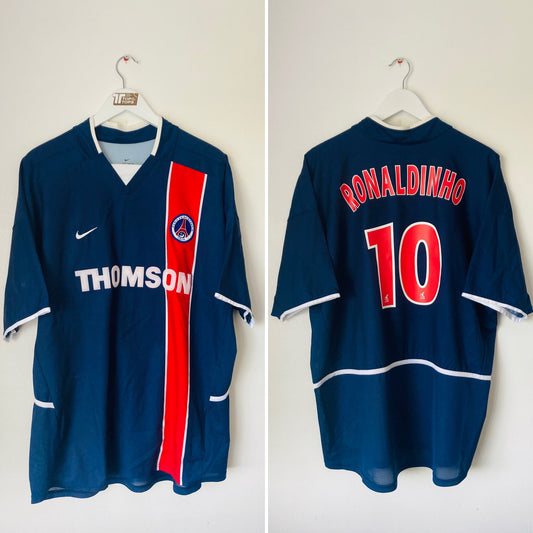 PSG home football shirt 2002/03 Ronaldinho XL
