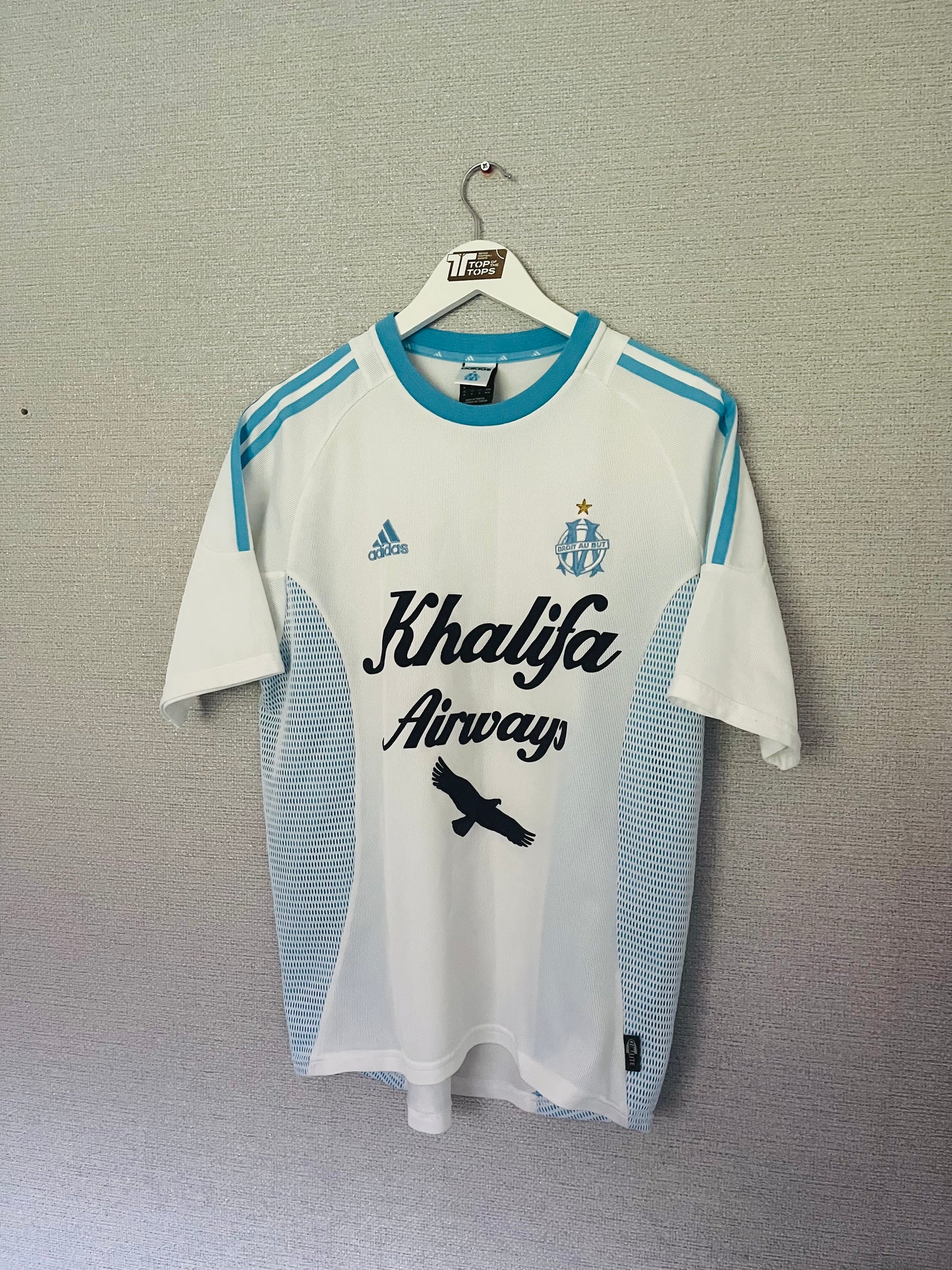 Marseille home football shirt 2002/03 medium