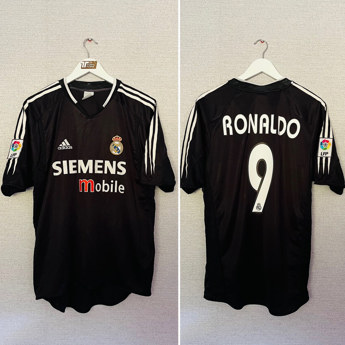 Real Madrid away football shirt 2004/05 R9 Large