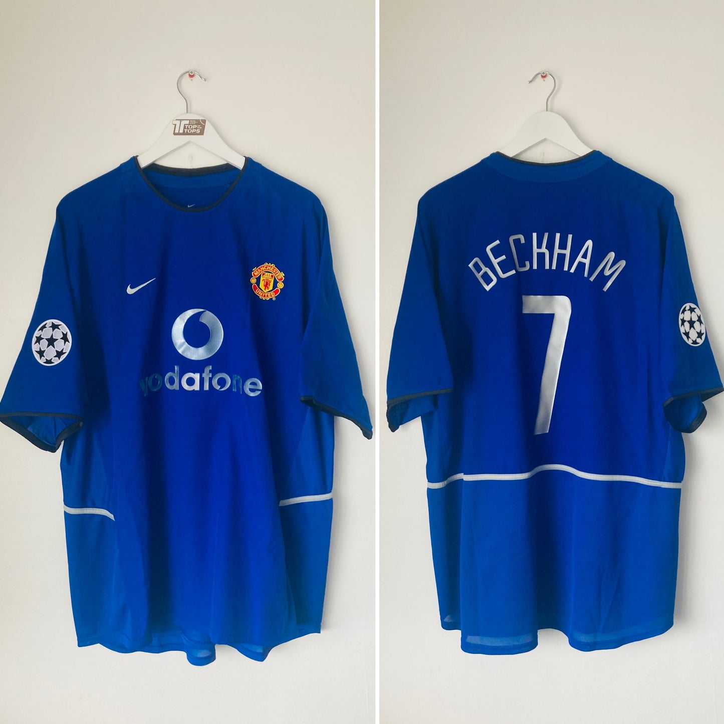 Manchester United third football shirt 2002/03 Beckham XXL