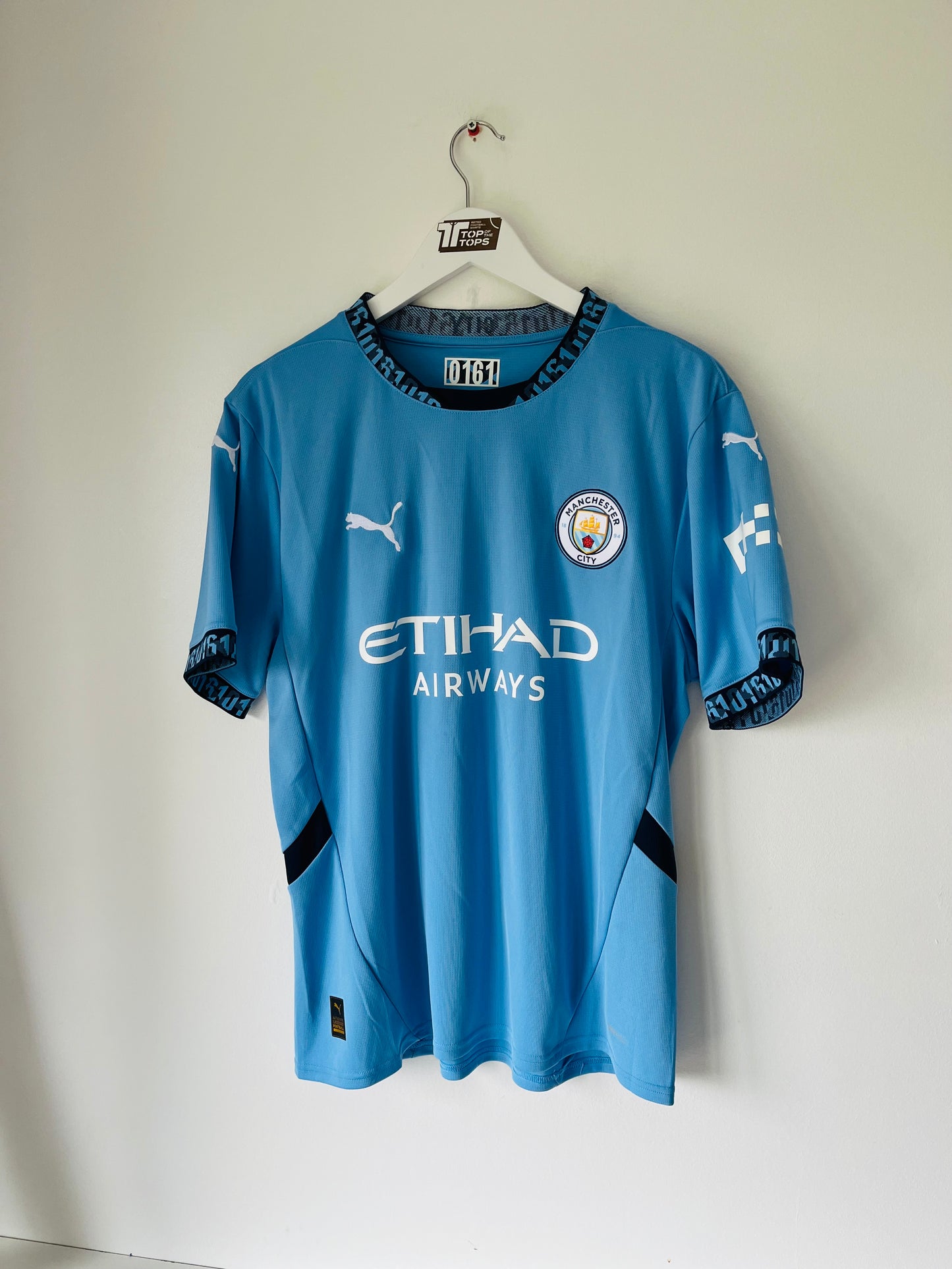 Manchester City home football shirt 2024/25 Marmoush Large