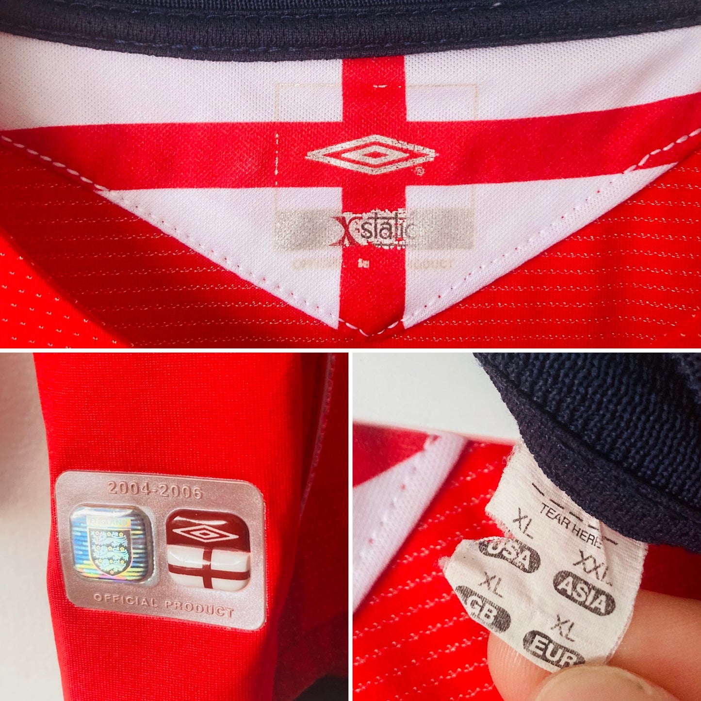 England away football shirt 2004/06 Beckham XL