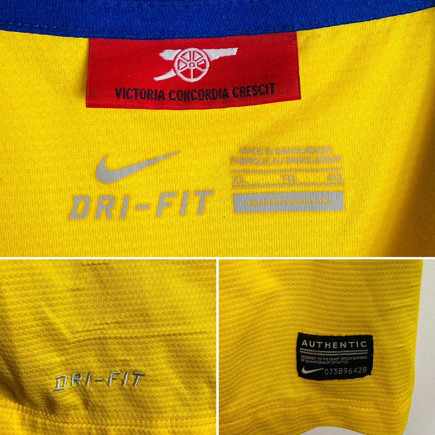 Arsenal away football shirt 2013/14 Arteta XL