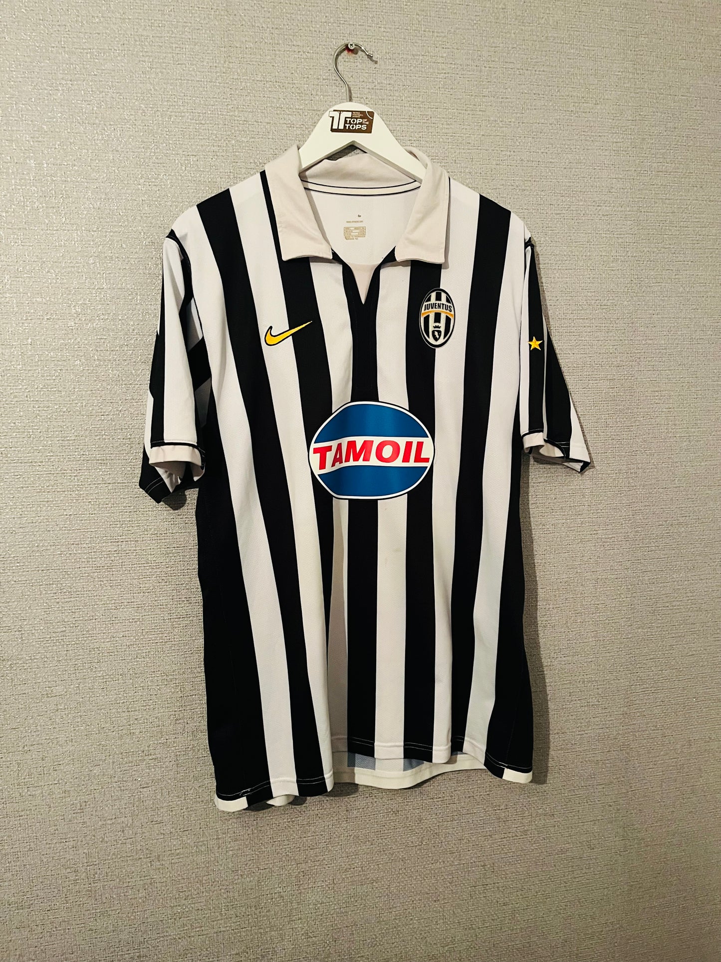 Juventus home football shirt 2006/07 Nedved Large