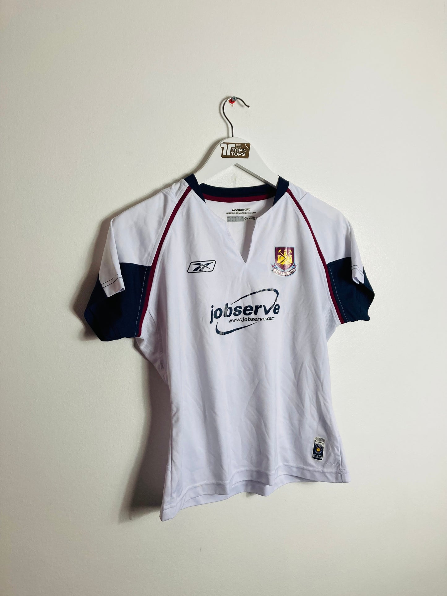 West Ham United away football shirt 2005/06 Ladies size 12