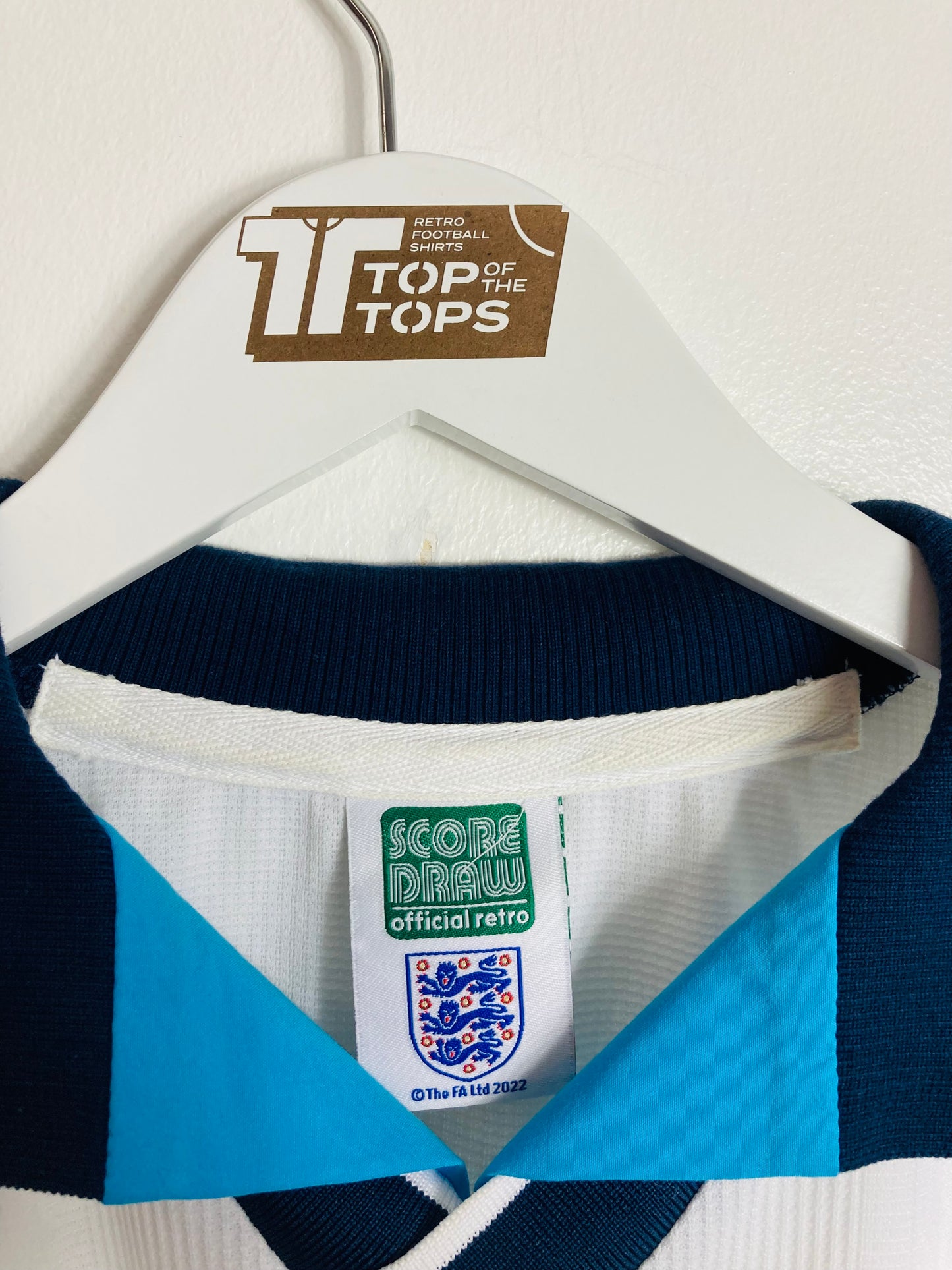 England scoredraw home football shirt Euro 96