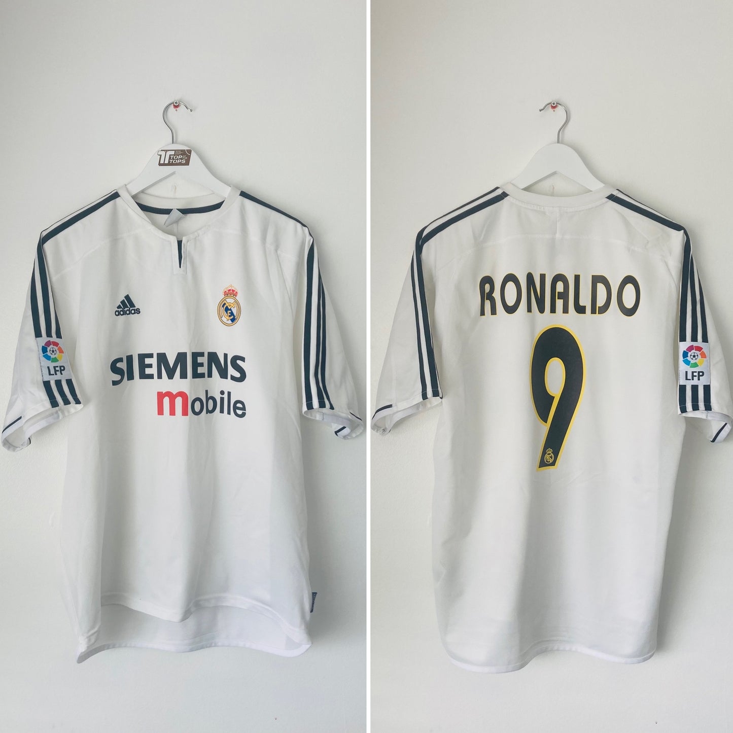 Real Madrid home football shirt 2003/04 R9 Large