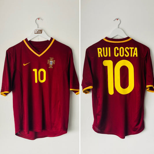 Portugal home football shirt 2000/01 Rui Costa Medium