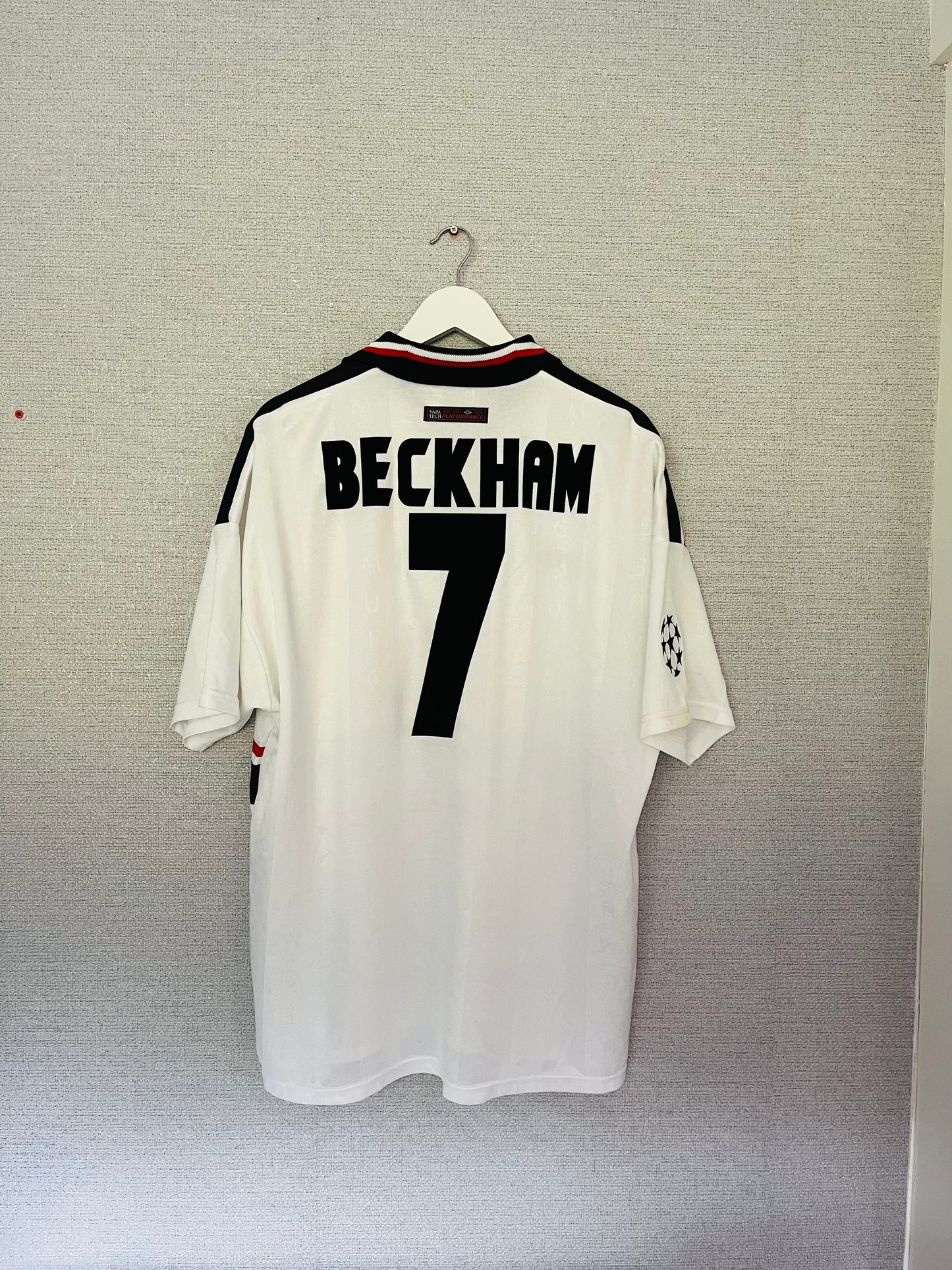 Manchester United away football shirt 1997/99 Beckham XXL