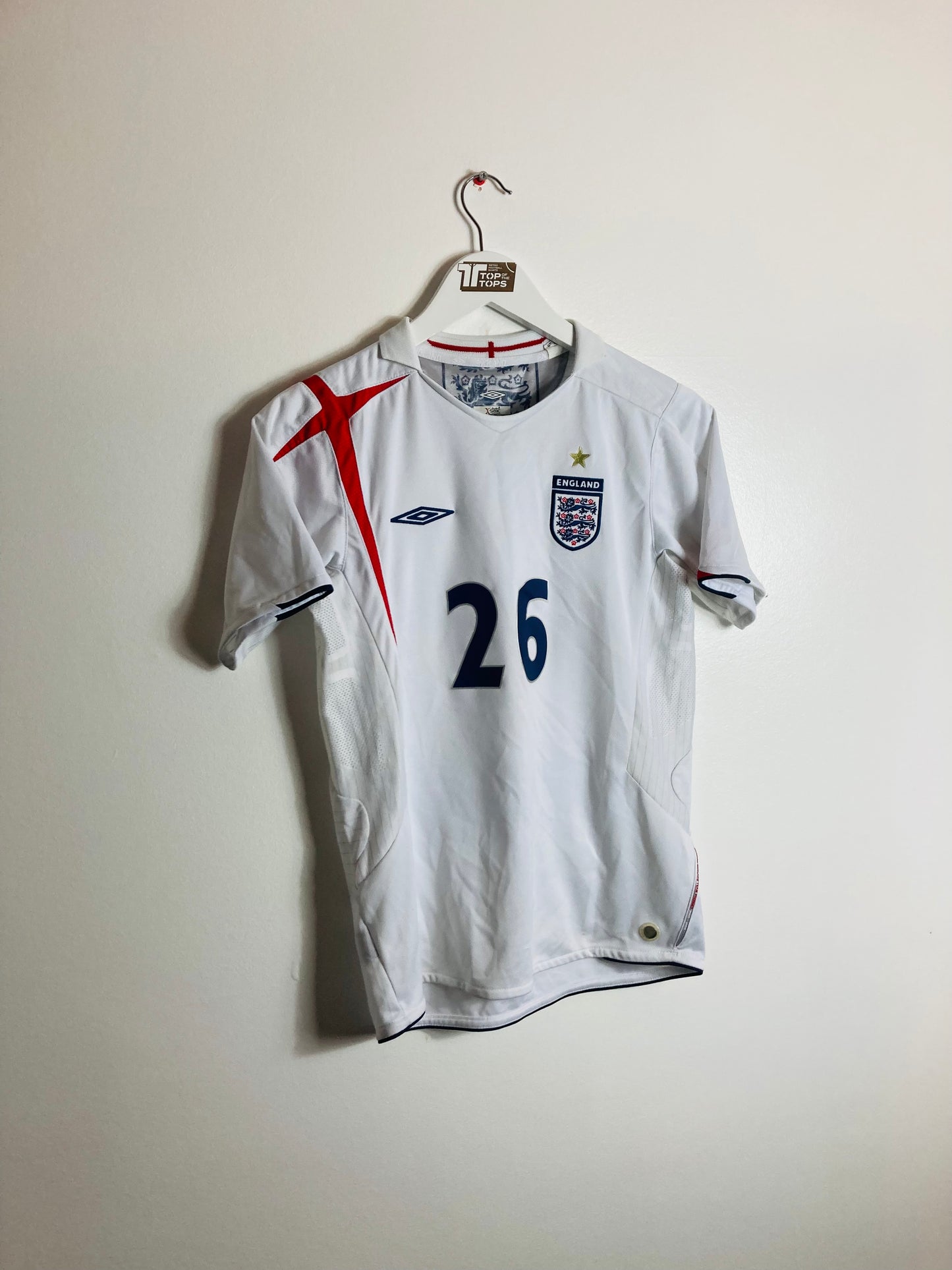 England home football shirt Large youths 2005/07 Joe Cole