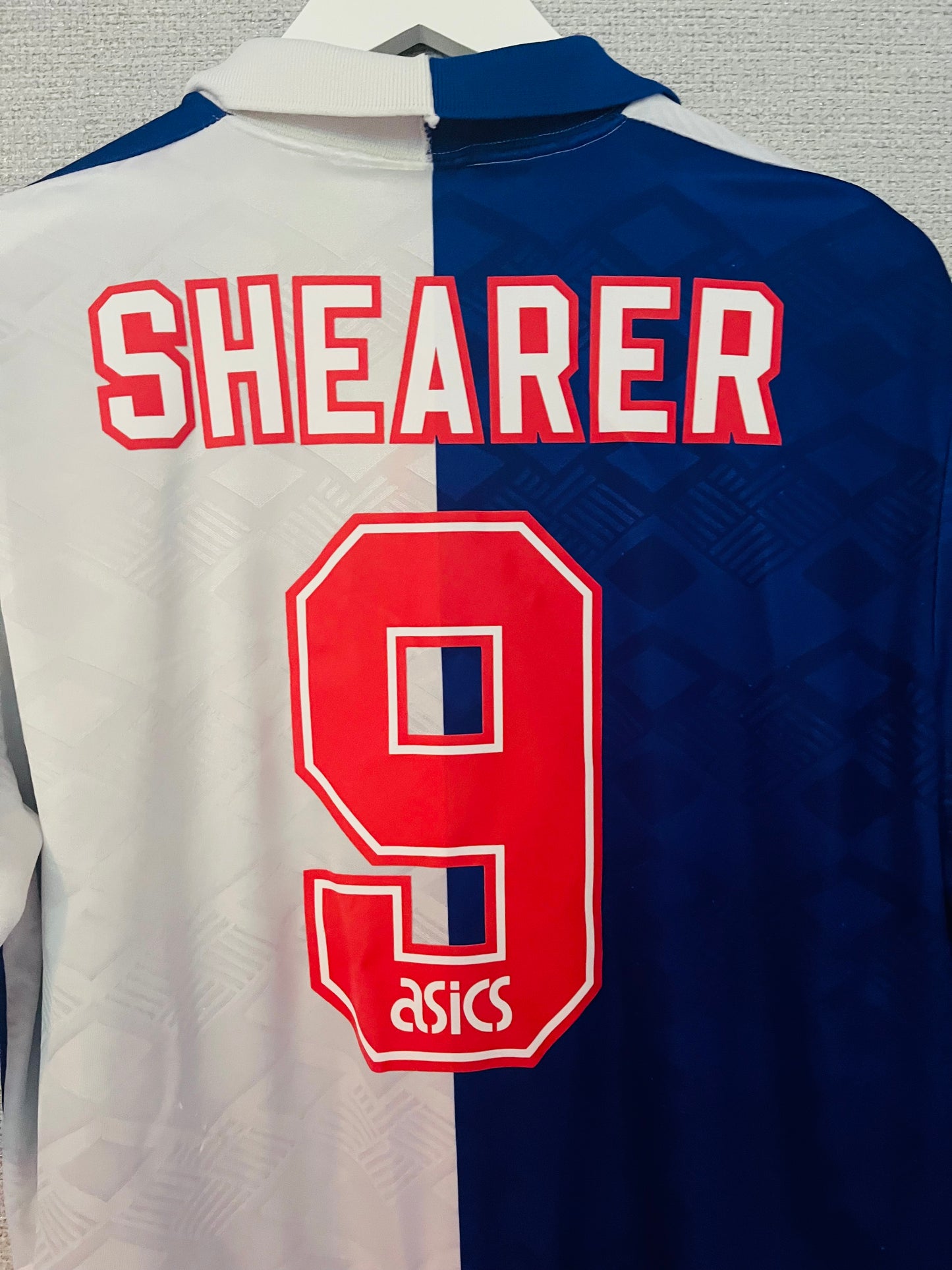 Blackburn Rovers home football shirt 1992/94 Shearer Large