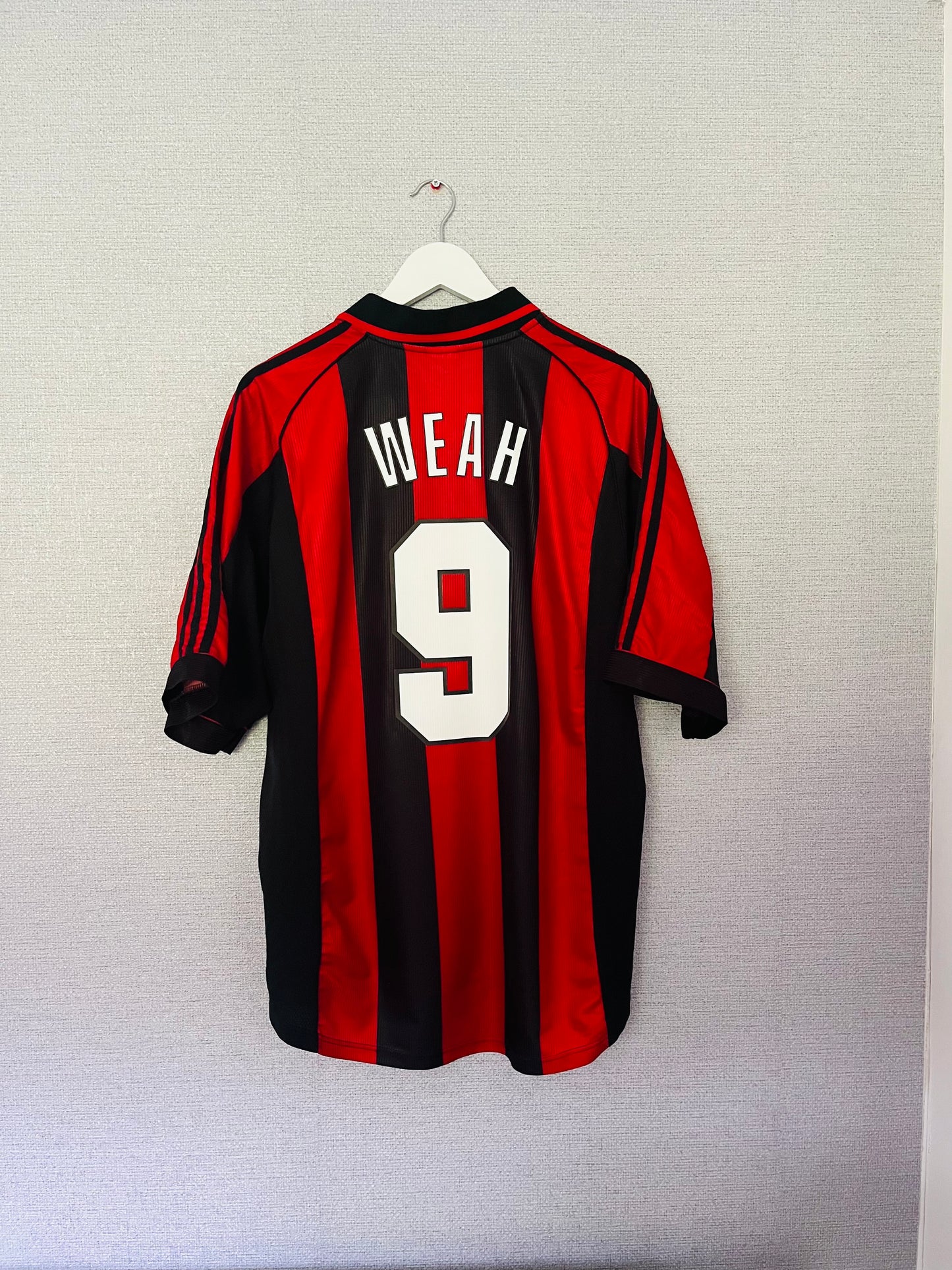 AC Milan home football shirt 1998/2000 Weah XL