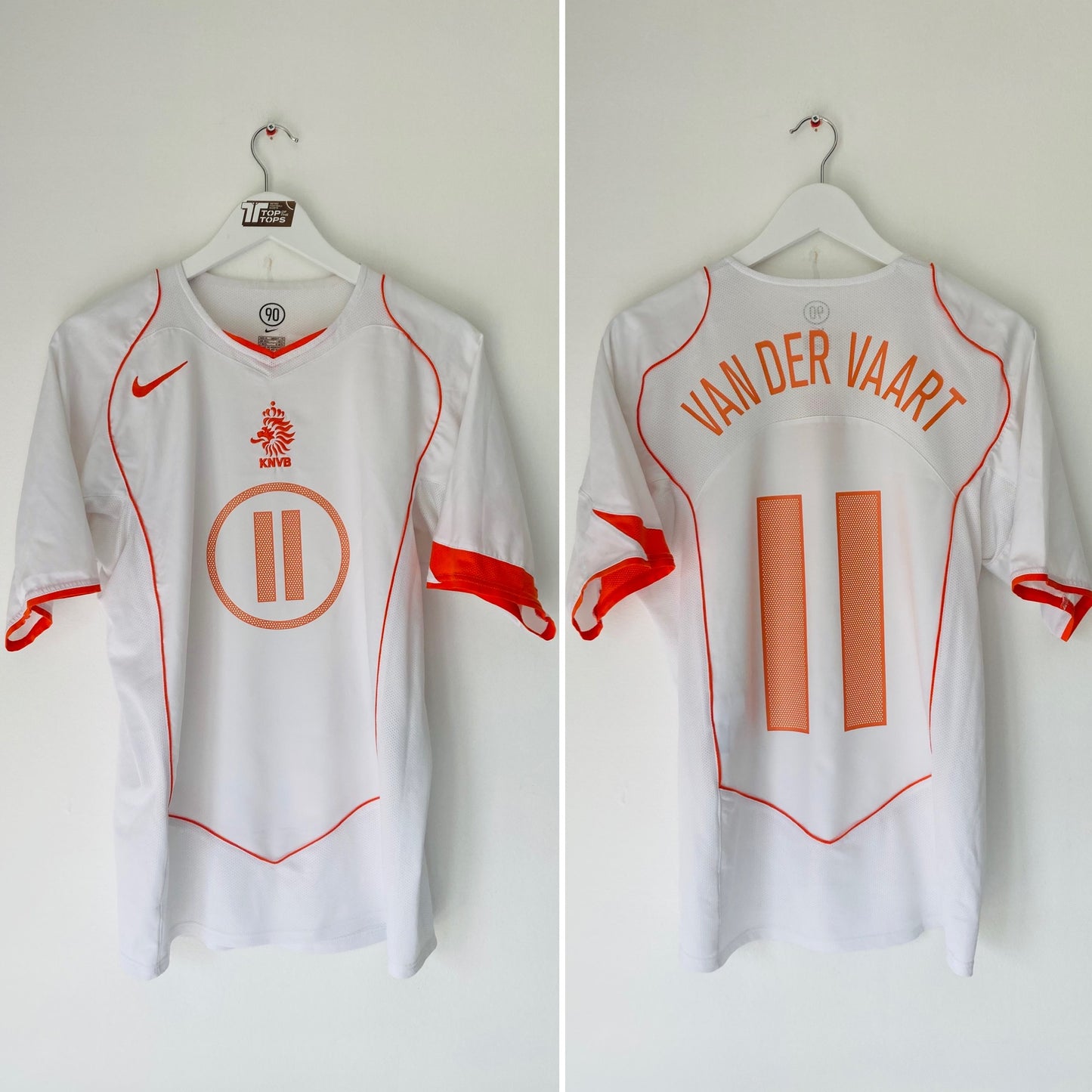 Holland Netherlands away football shirt 2004/06 Van Der Vaart Medium