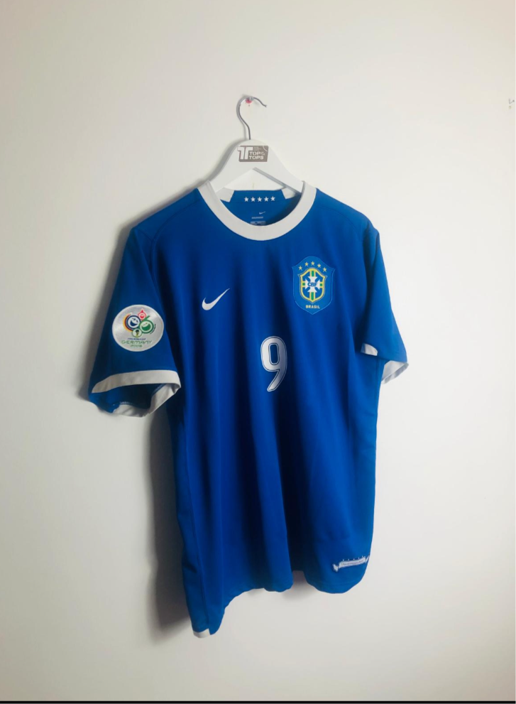 Brazil away football shirt W/C 2006 R9 Large