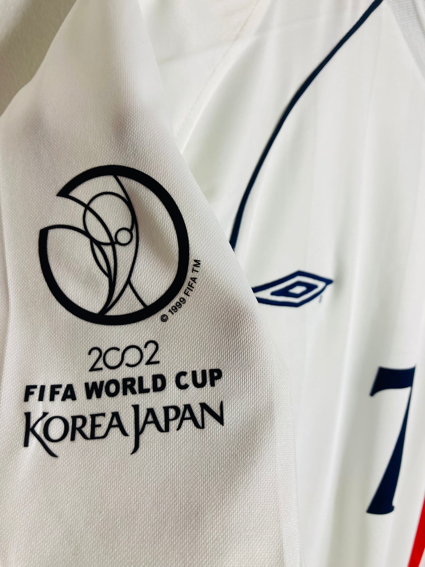 England home football shirt W/C 2002 Beckham small