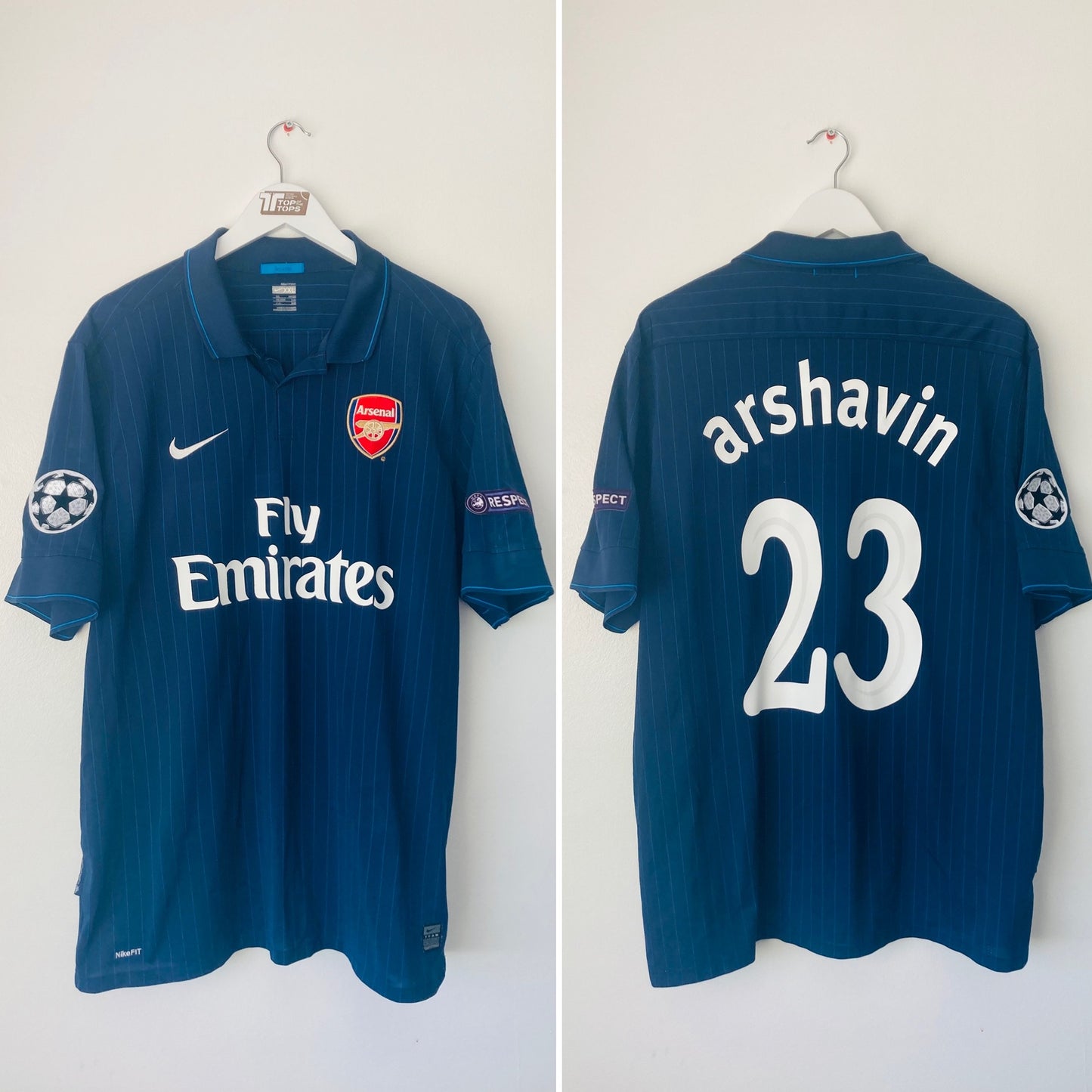 Arsenal away football shirt 2009/10 Arshavin XXL