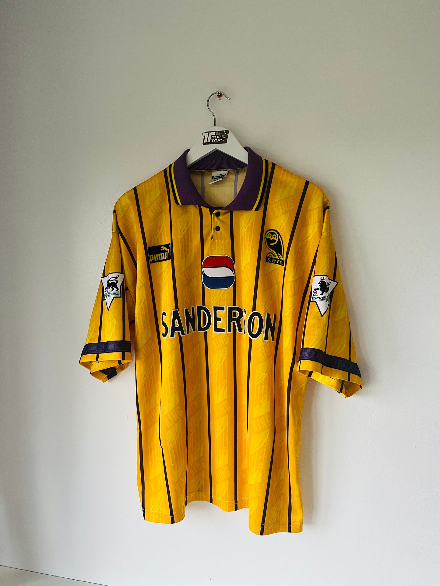 Sheffield Wednesday third football shirt 1994/95 Waddle Large