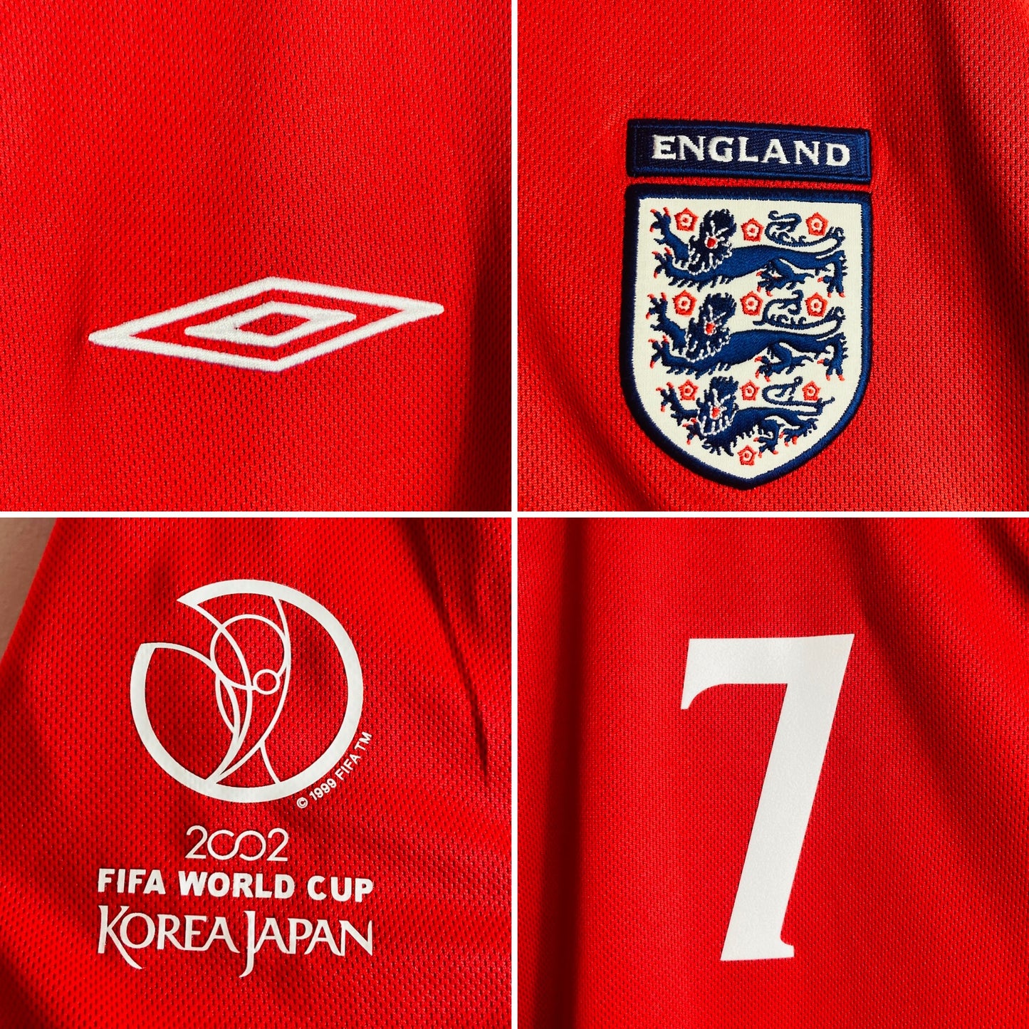 England away football shirt
W/C 2002 Beckham XXL