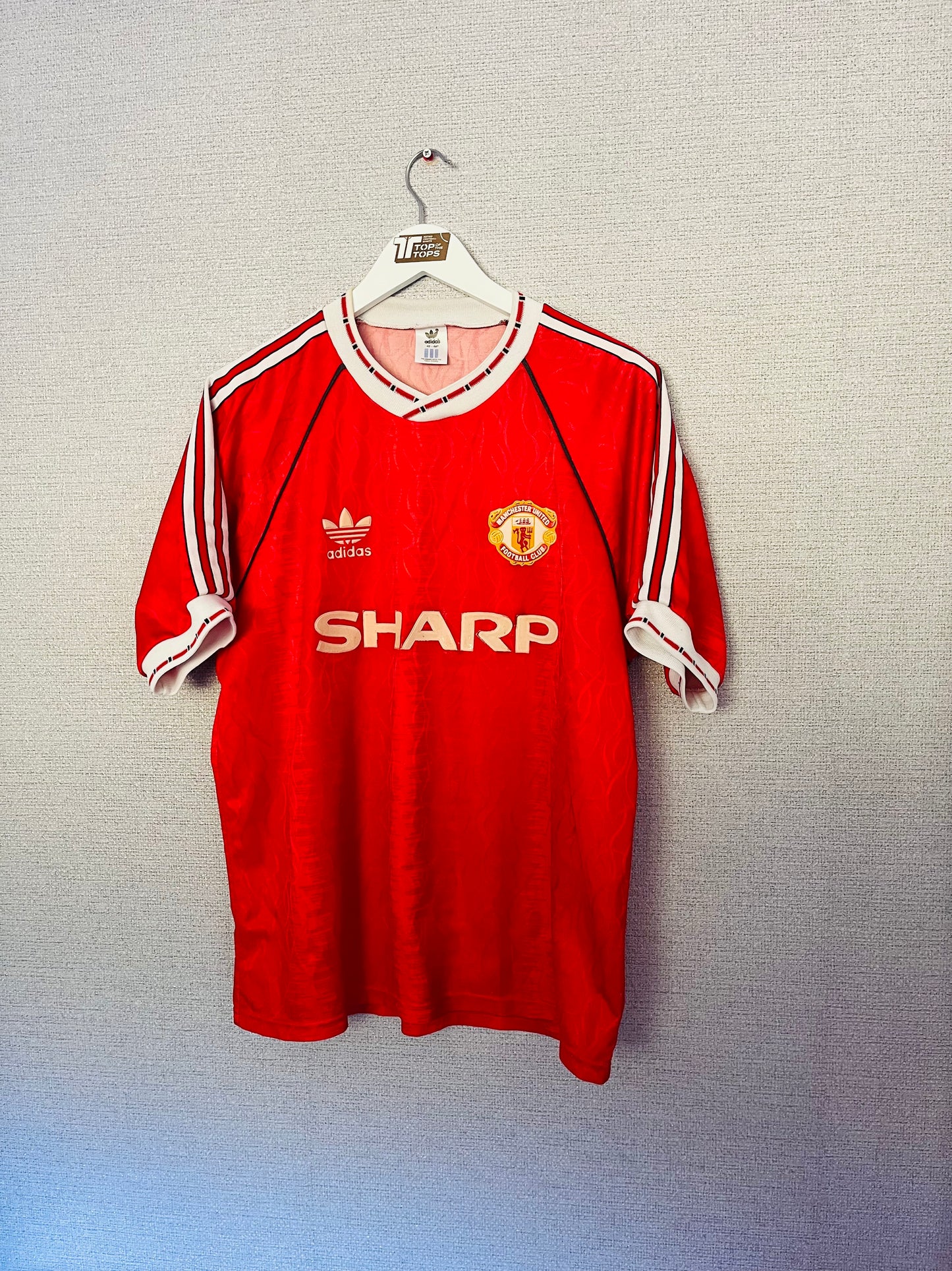 Manchester United home football shirt 1990/92 Large