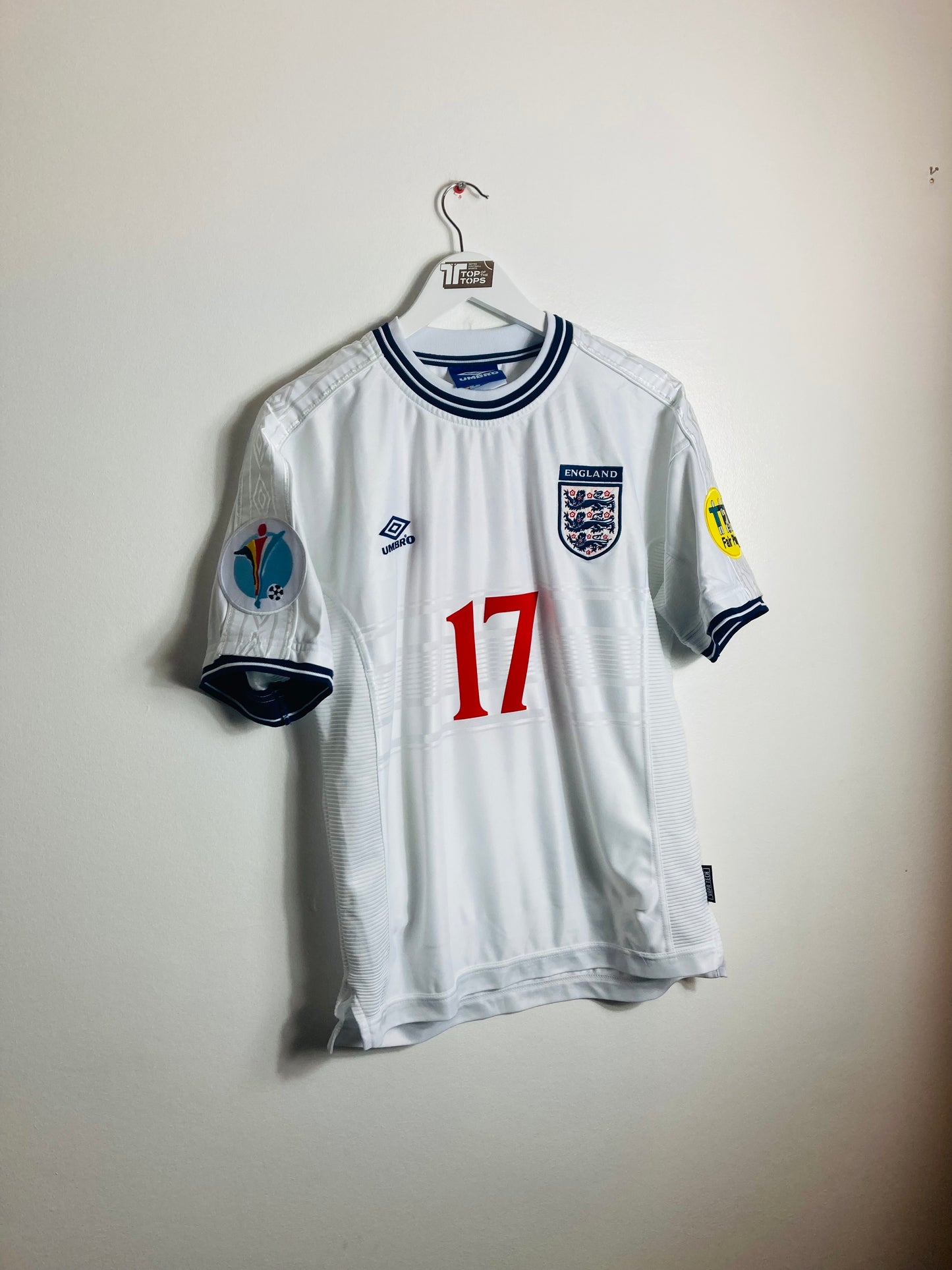 England home football shirt Euro 2000 Wise medium