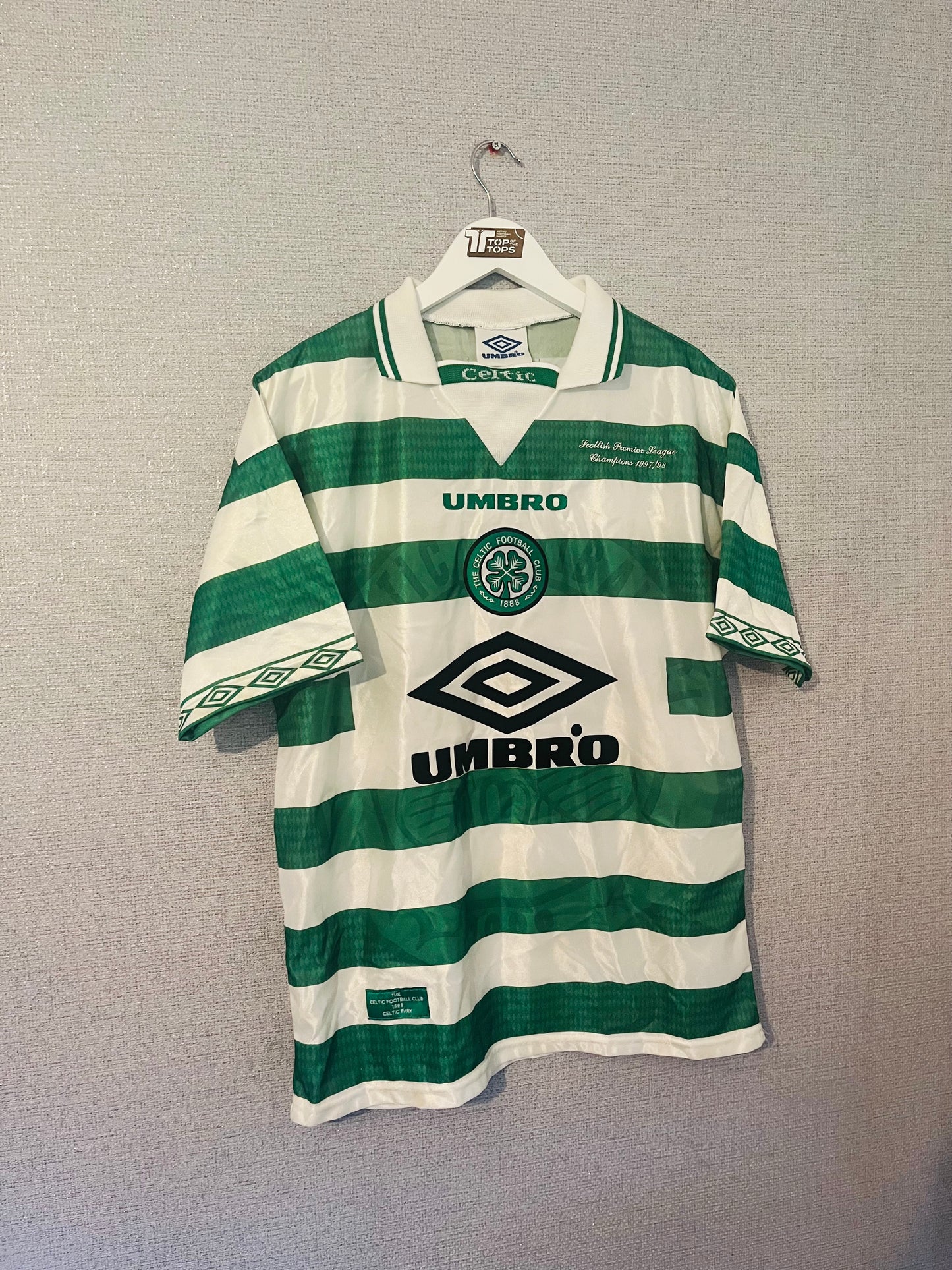 Glasgow Celtic home football shirt 1998/99 Medium